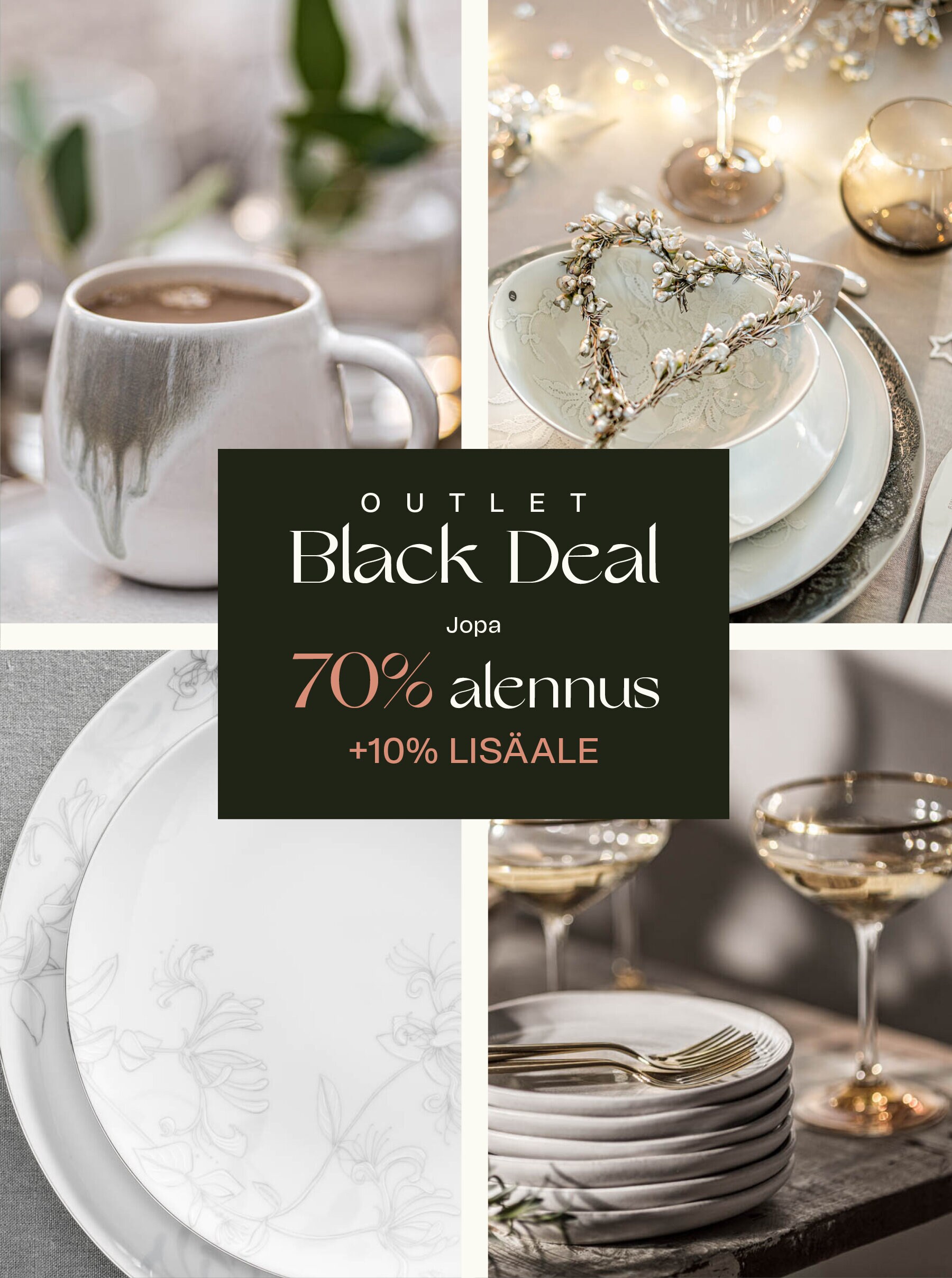 Tuplasti alennusta outletissamme!