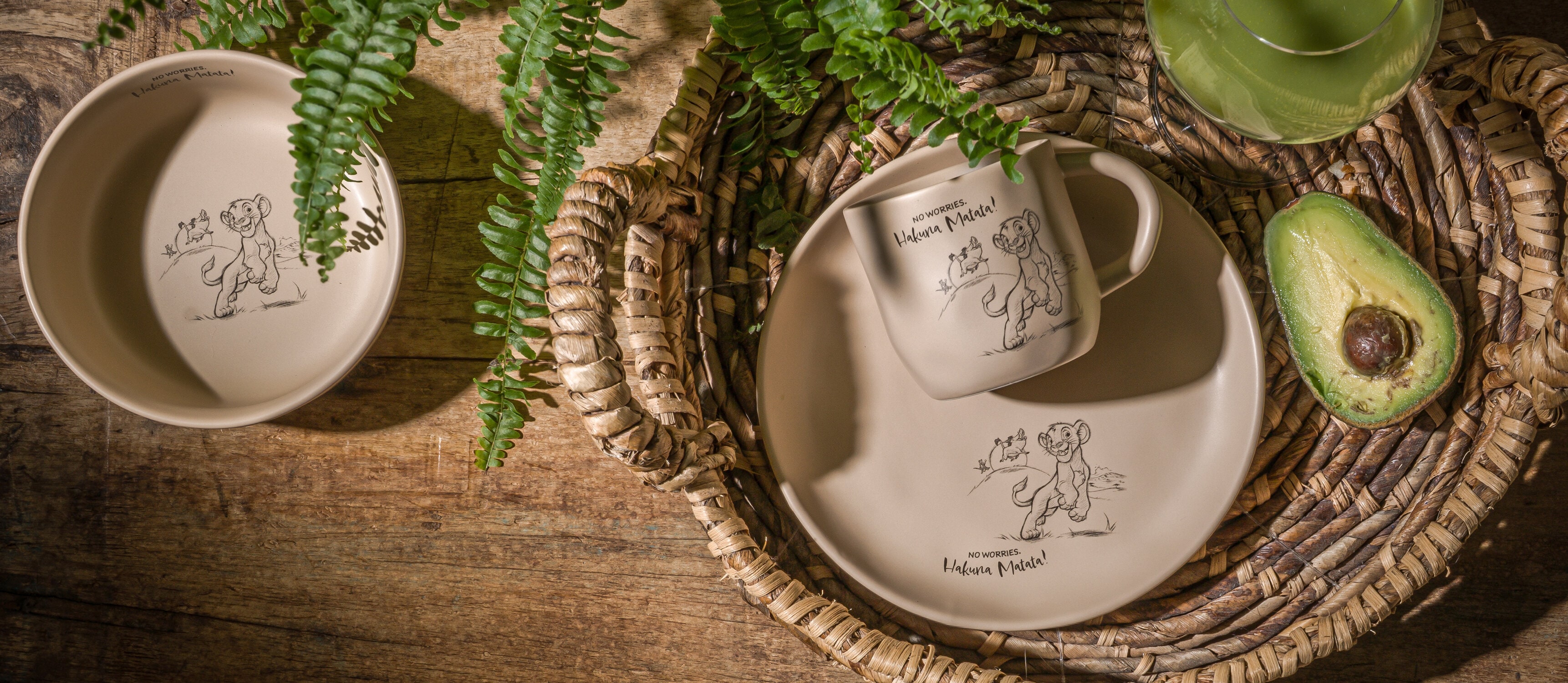 Lion King mug, plate, bowl
