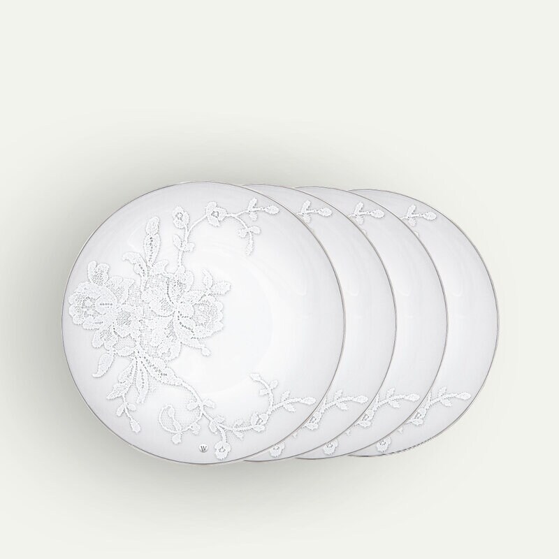 Lace Kuchenteller 22 cm 4er-Pack