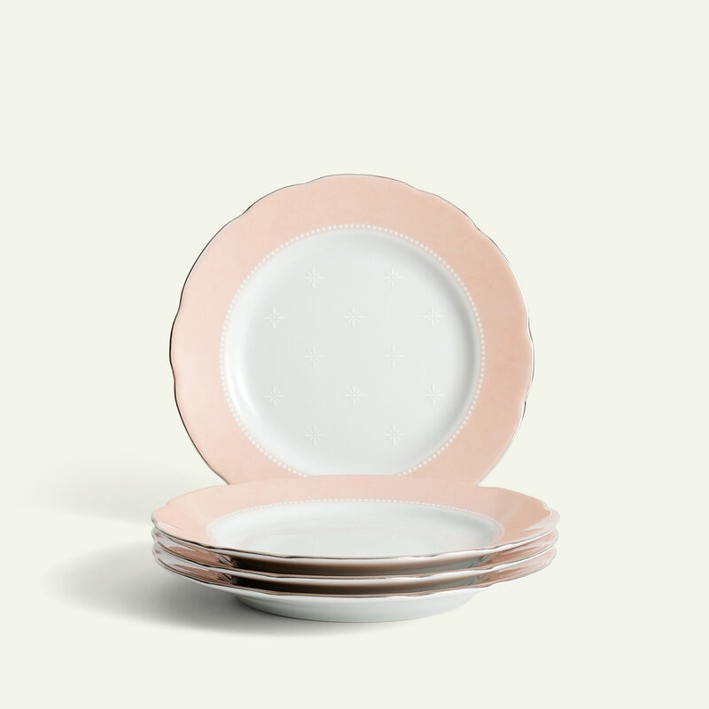 Moments asjett rosa 19 cm 4-pk