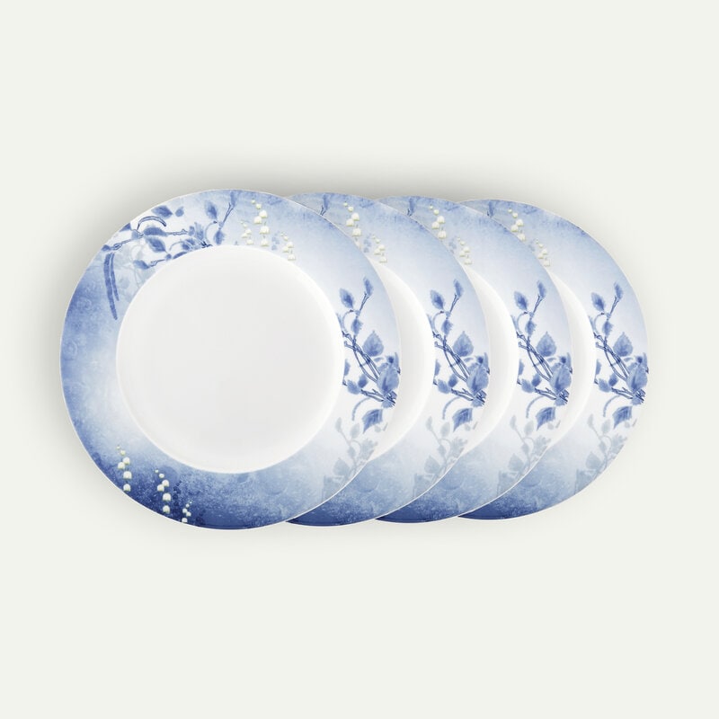 Nordic Blue tallerken 26 cm 4-pk, Blå Middagstallerken