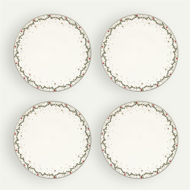Weihnachtserinnerungen Kuchenteller 22 cm 4er-Pack, Tradition