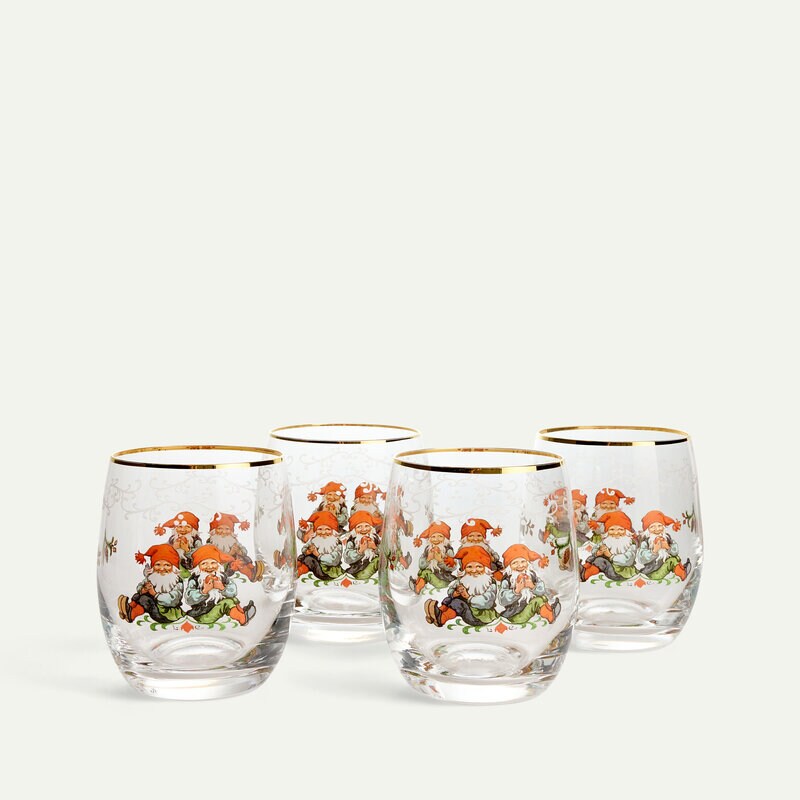 Traditionelle Weihnacht Trinkglas 30 cl 4er-Pack
