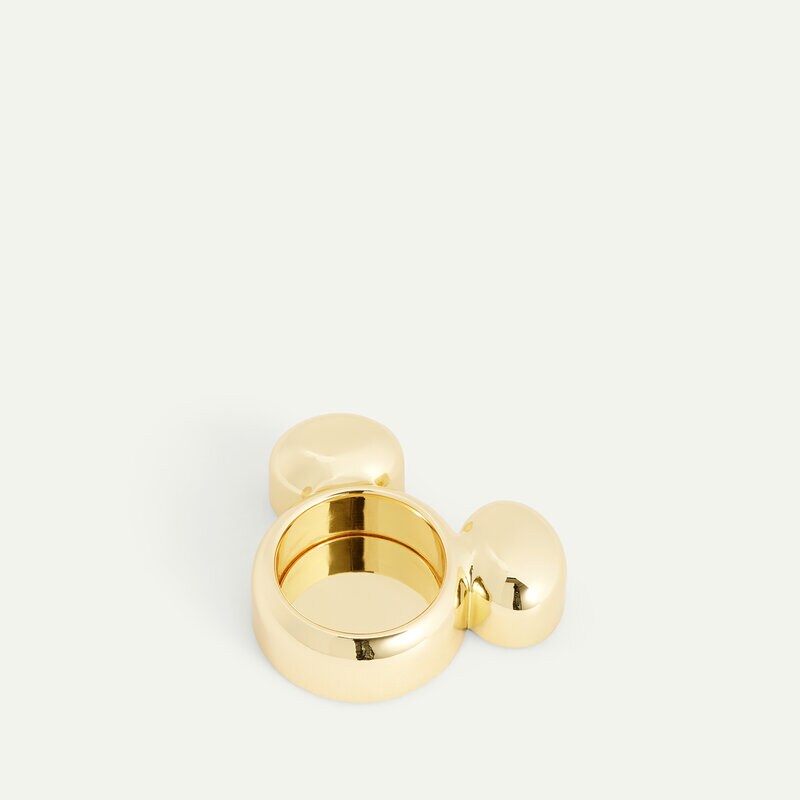 Mickey Mouse ljuslykta 9 x 3 cm, Guld