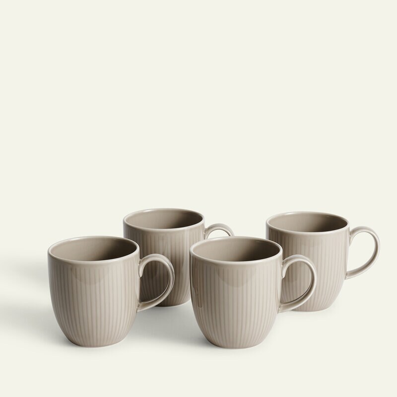 Nordic Dawn mugg 35 cl 4-pack, Bark
