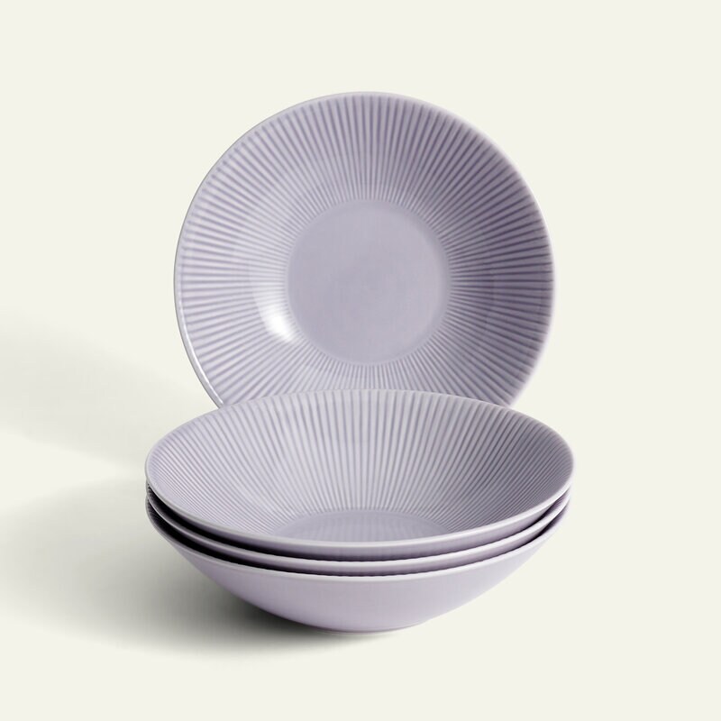 Nordic Dawn skål 19 cm 4-pack, Ljung