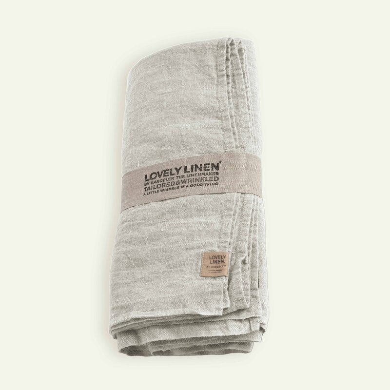 Lovely Linen Lovely dug 145 x 250 cm, Light Grey
