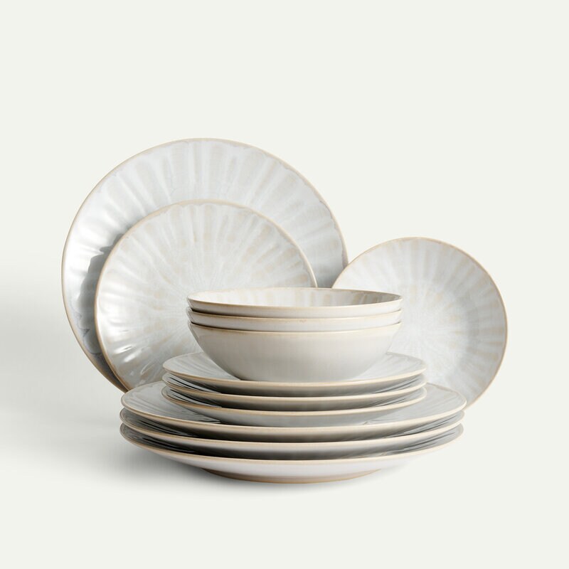 Terra Fiore Teller-Set 12-teilig Geschirr set Teller set