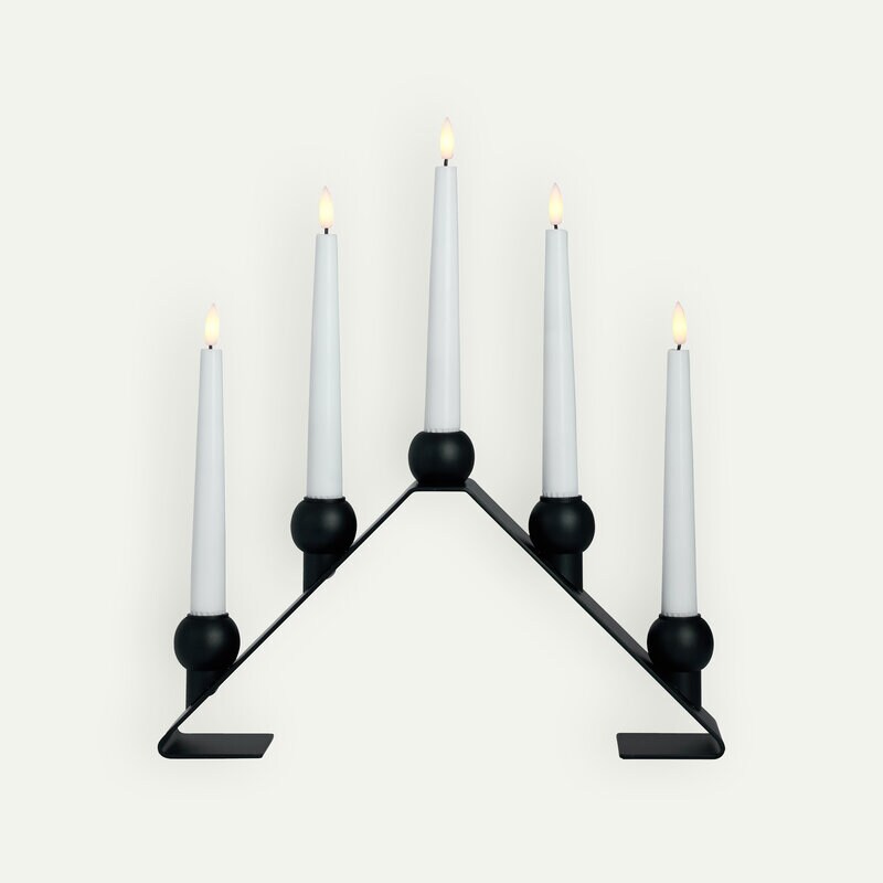 Watt & Veke Luna adventsljusstake 38 cm, Black