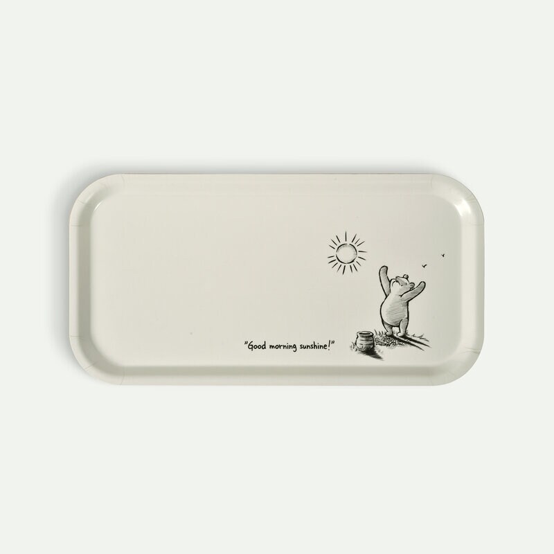 Winnie Puuh Tablett Sunshine 43 x 22 cm, Cremeweiß