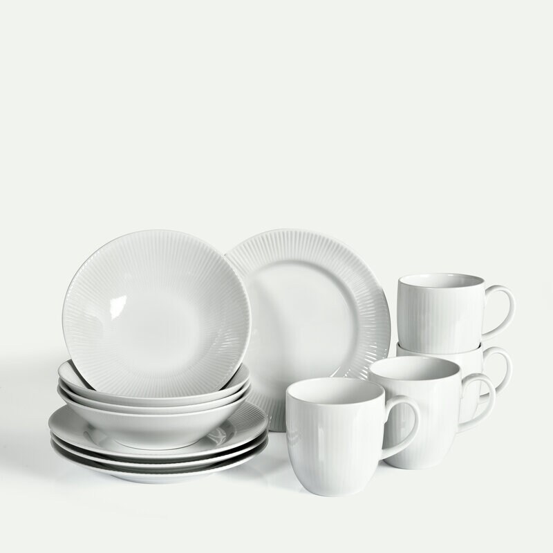 Nordic Dawn Frühstücksset 12-teilig, Schimmer