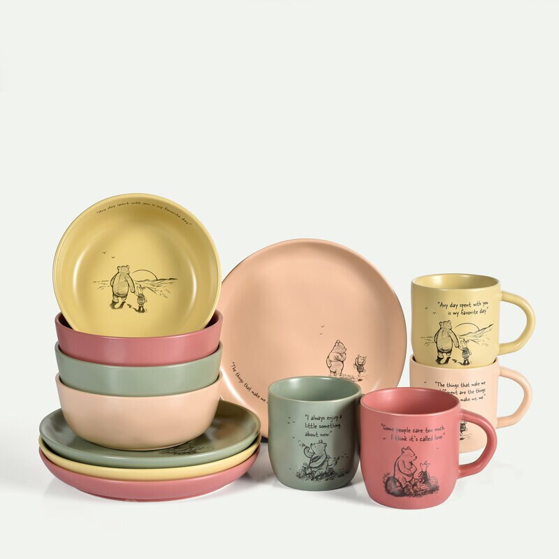 Winnie Puuh Frühstücksset 12-teilig