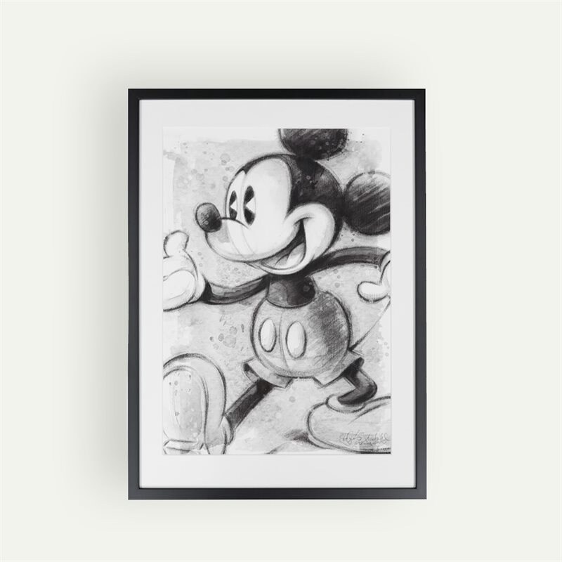 Disney Micky Maus Fine Art Lithographie 63 x 43 cm