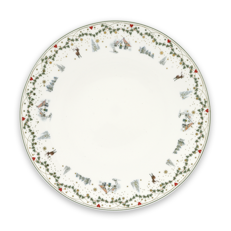 Weihnachtserinnerungen Teller 28 cm, Erinnerungen Speiseteller