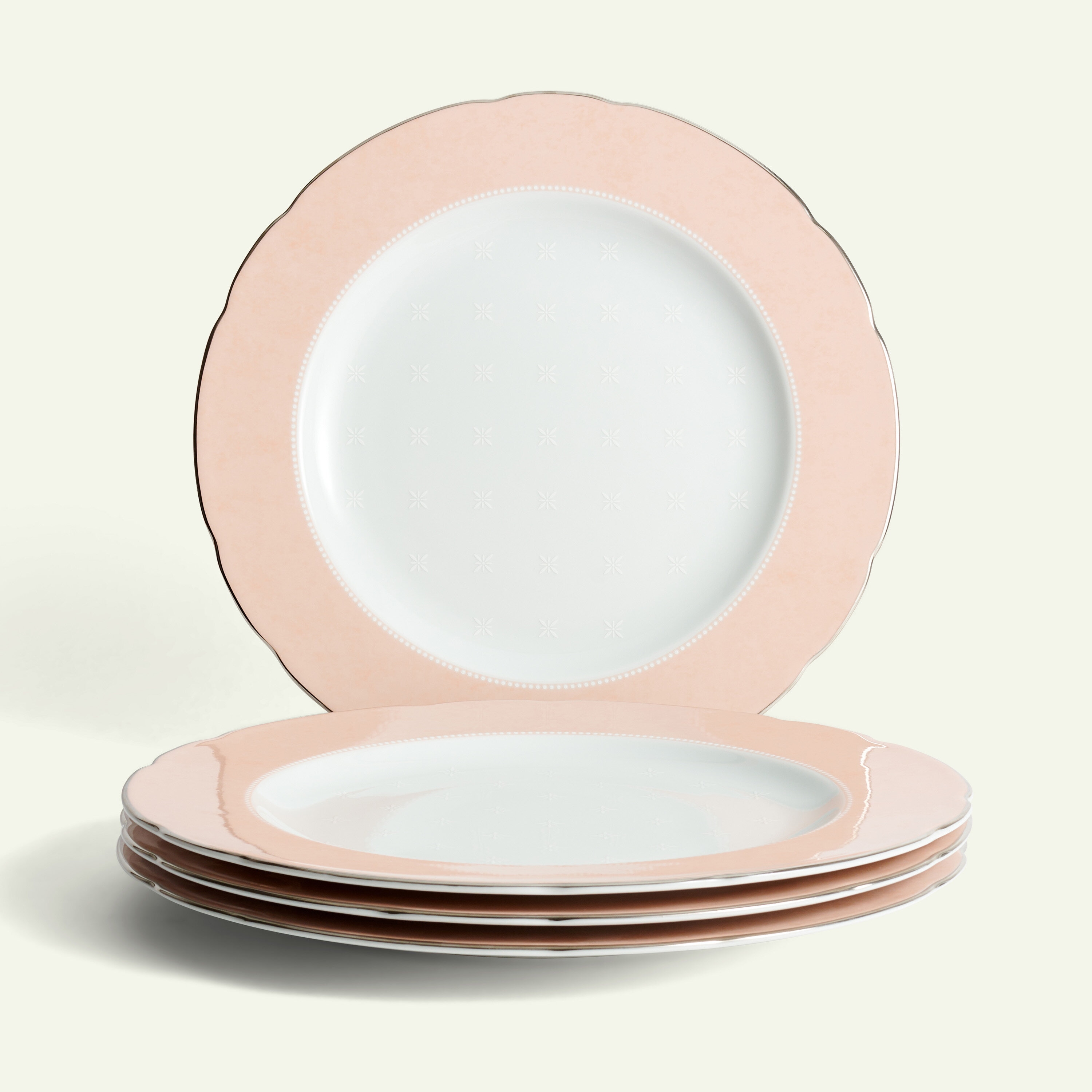 Moments dekketallerken rosa 32 cm 4-pk