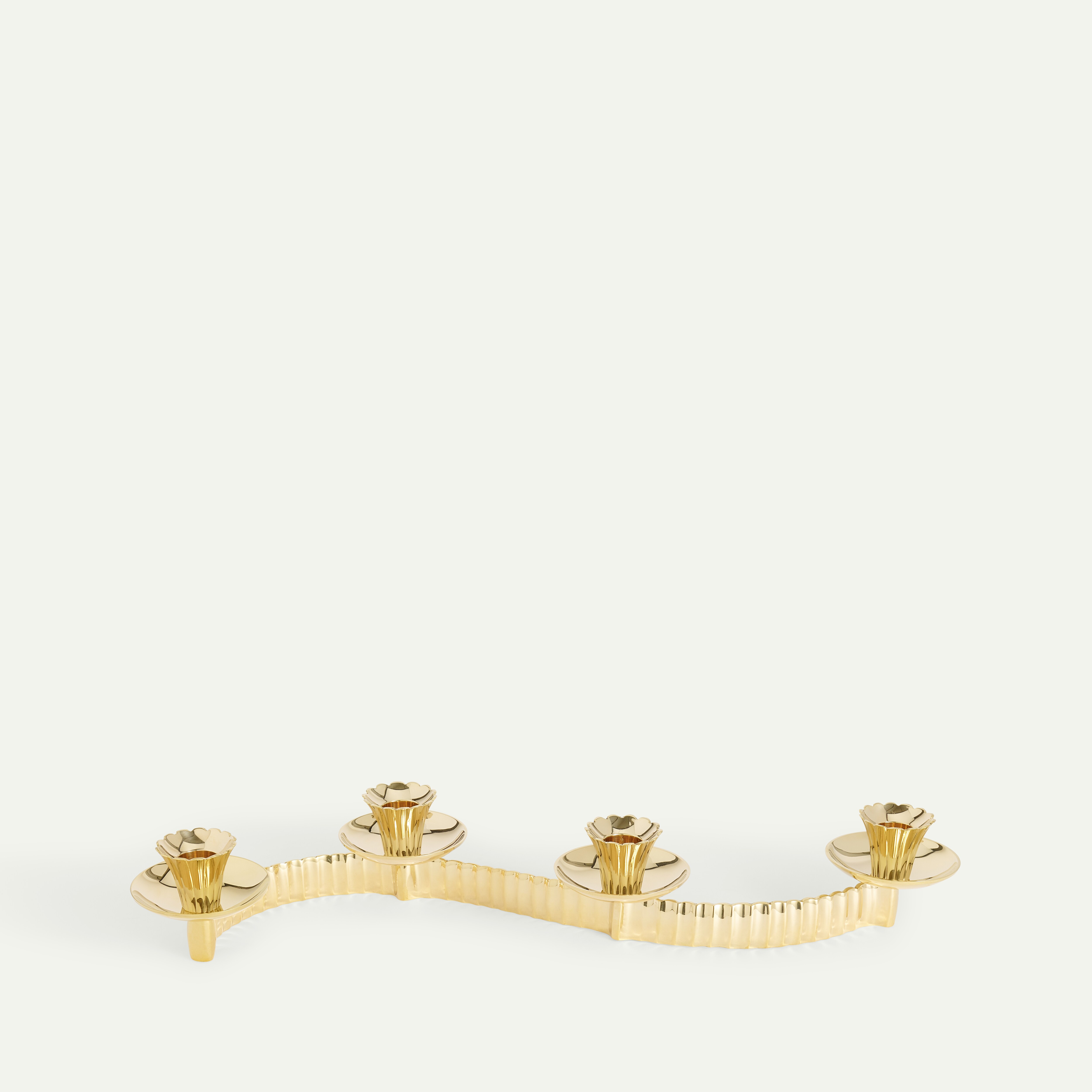 Scallop ljusstake för fyra ljus