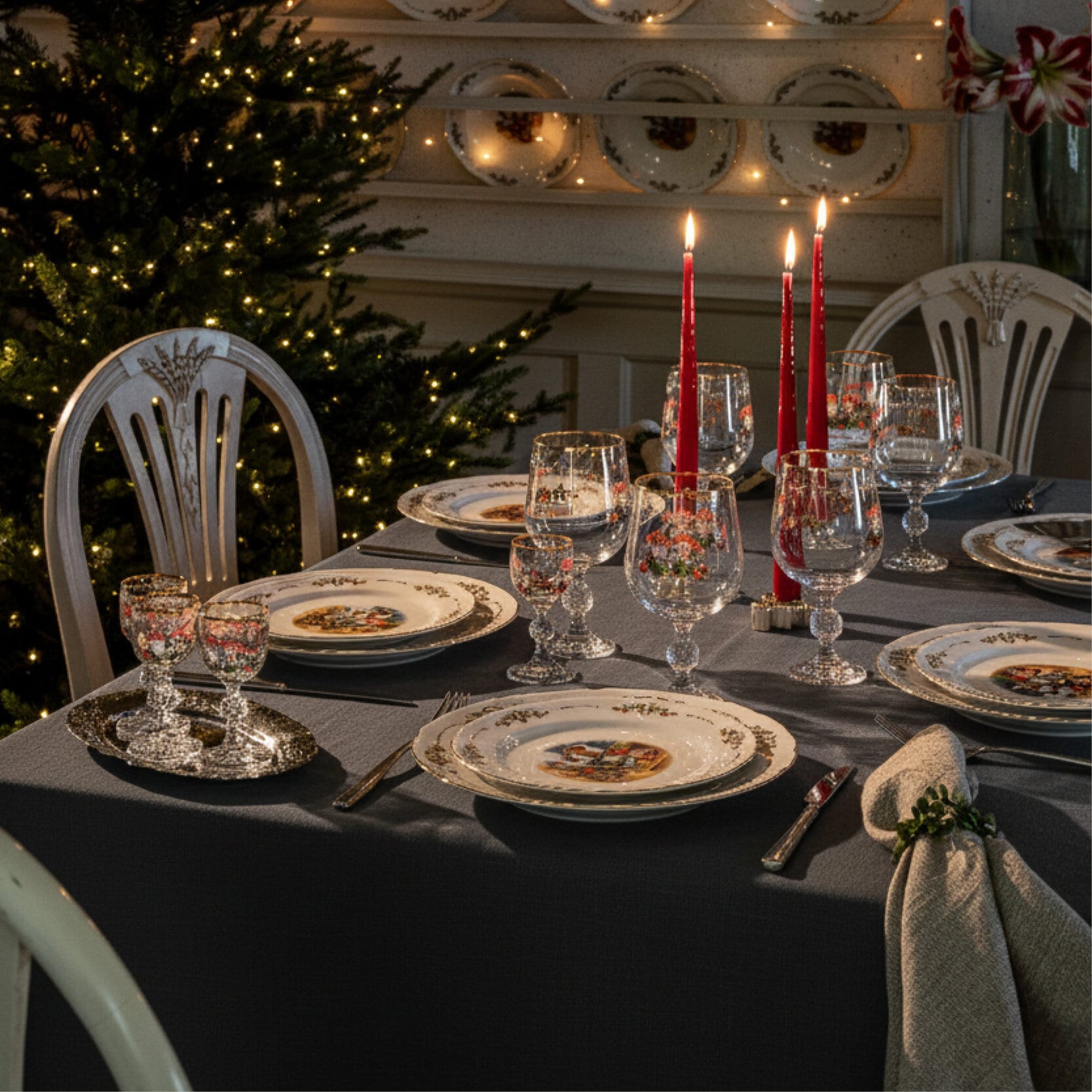 Breath of Nature borddug - Evening darkness 145 x 250 cm