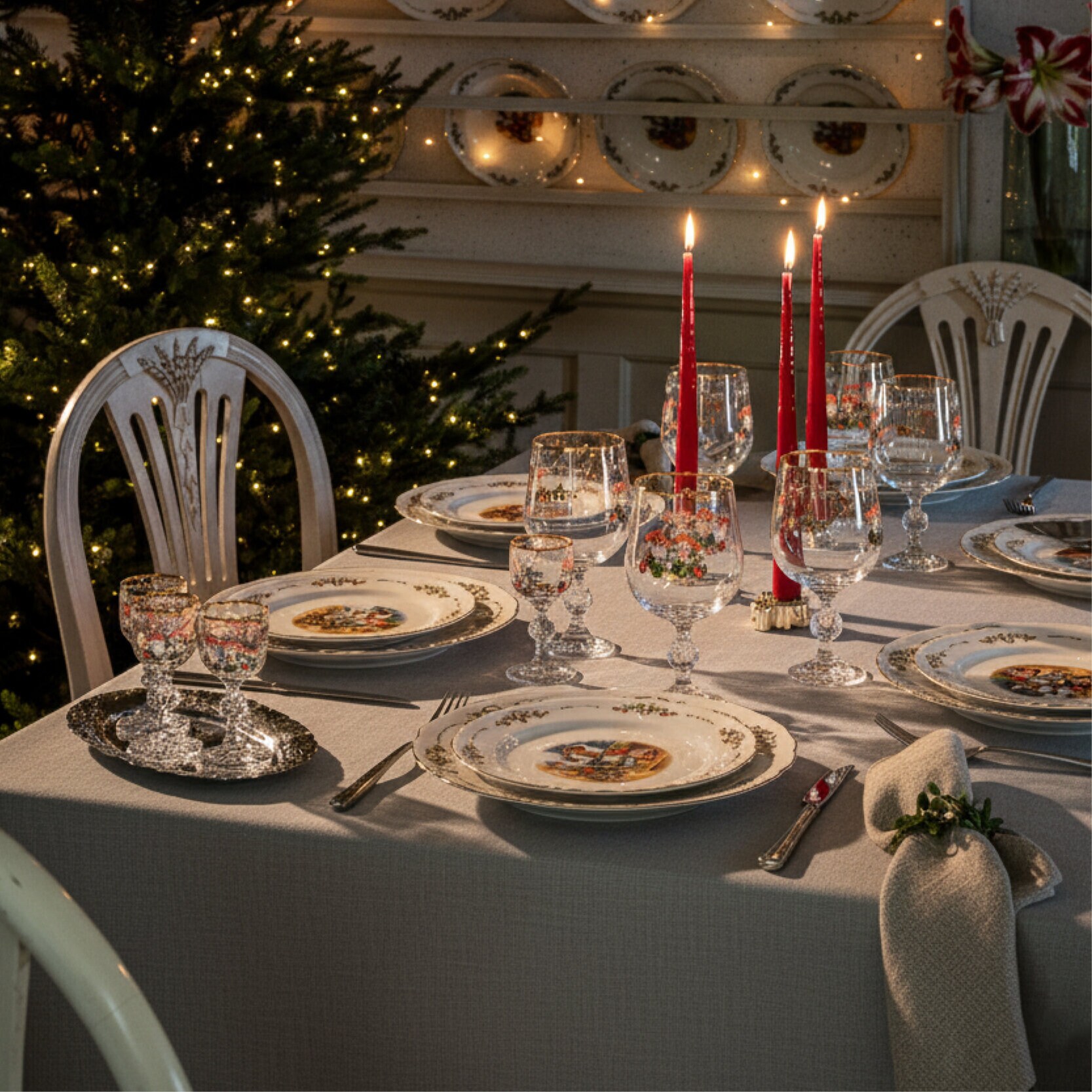 Breath of Nature borddug - Earth stone 145 x 250 cm