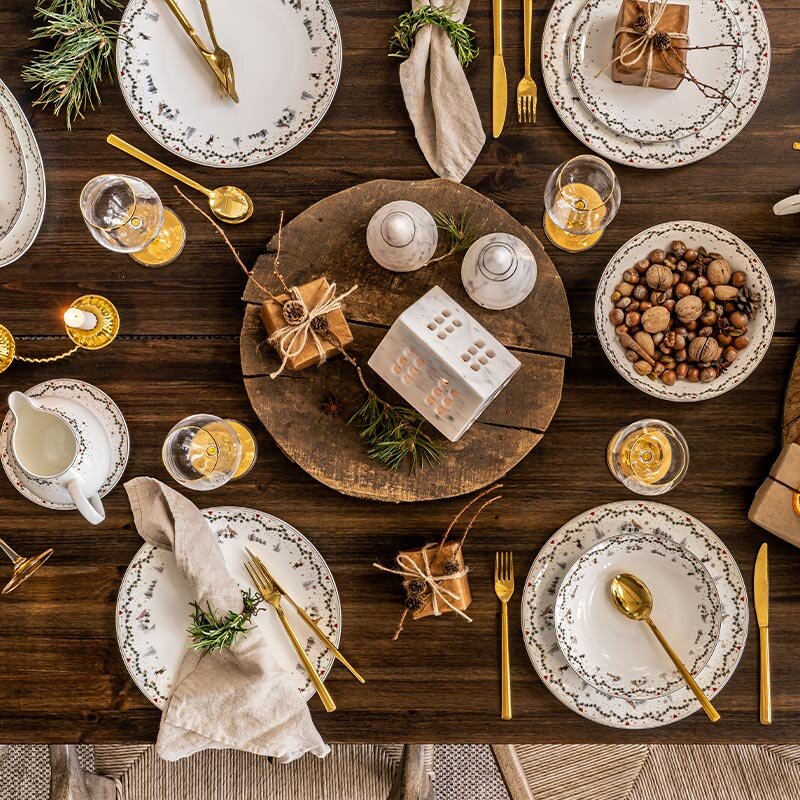 Julminnen tallrik 28 cm 4-pack, Minnen