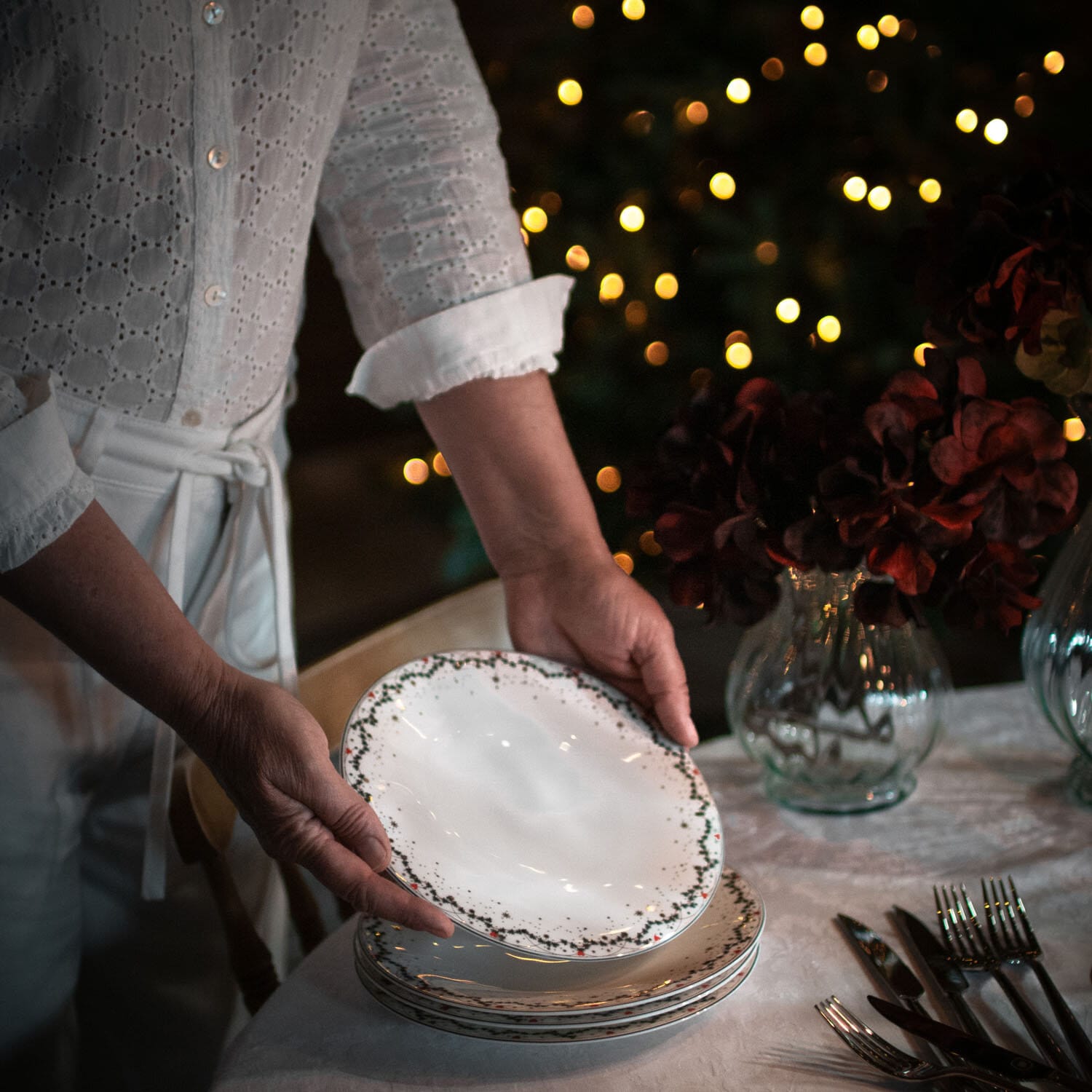 Christmas Memories Plate Set, 12 Pieces, for 4 people