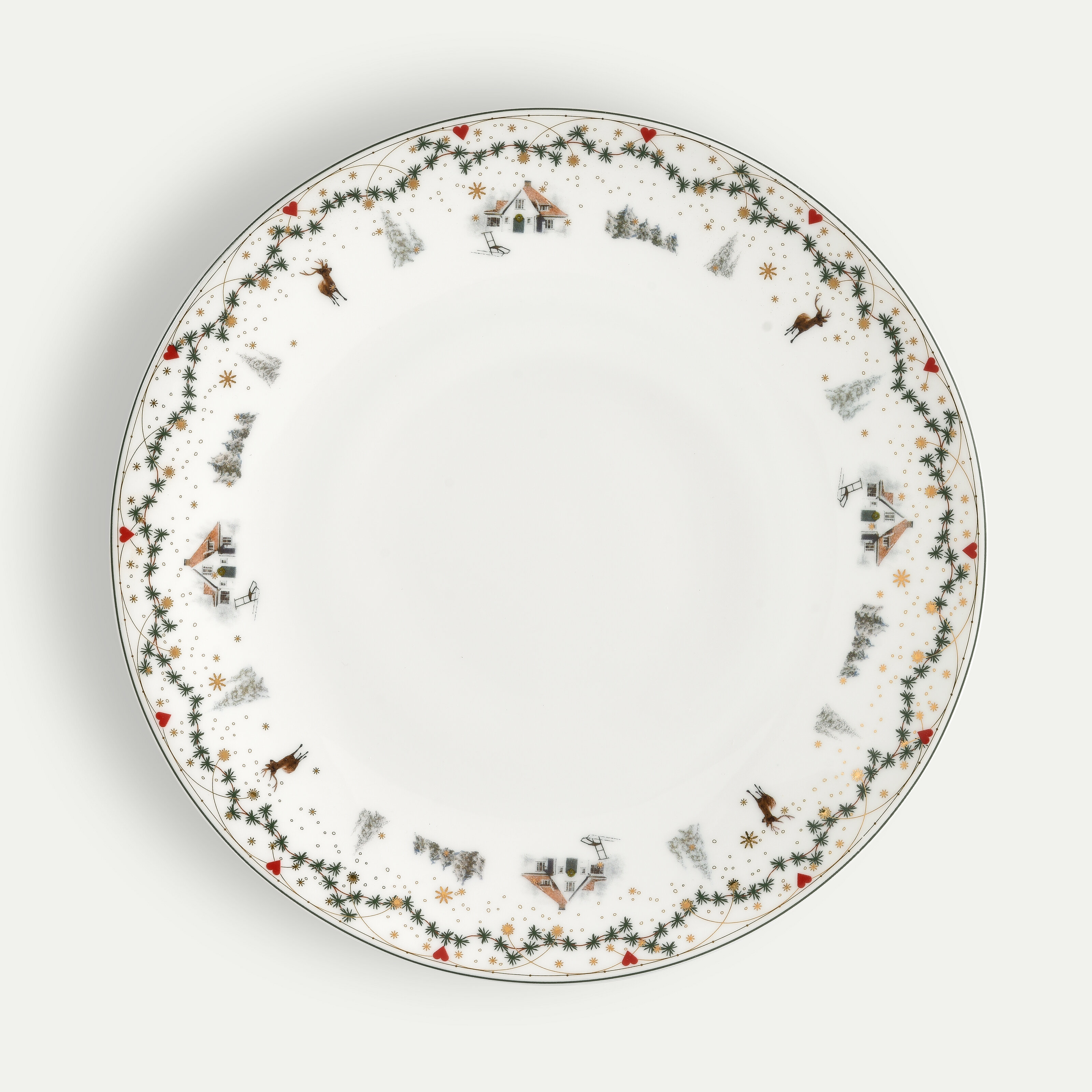 Christmas Memories Plate Set, 12 Pieces, for 4 people
