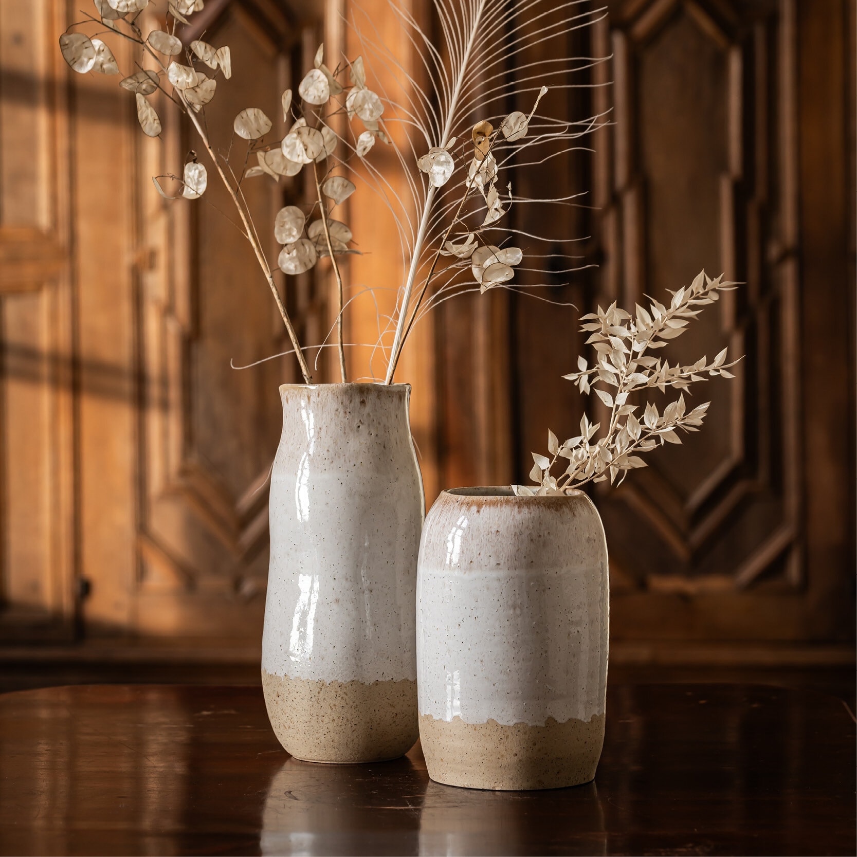 White Pepper Vase 30 cm
