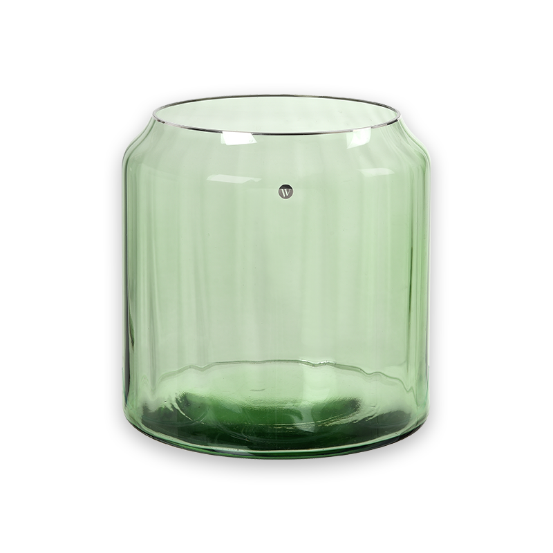 Lace lyslykt/vase 20 cm, grønn