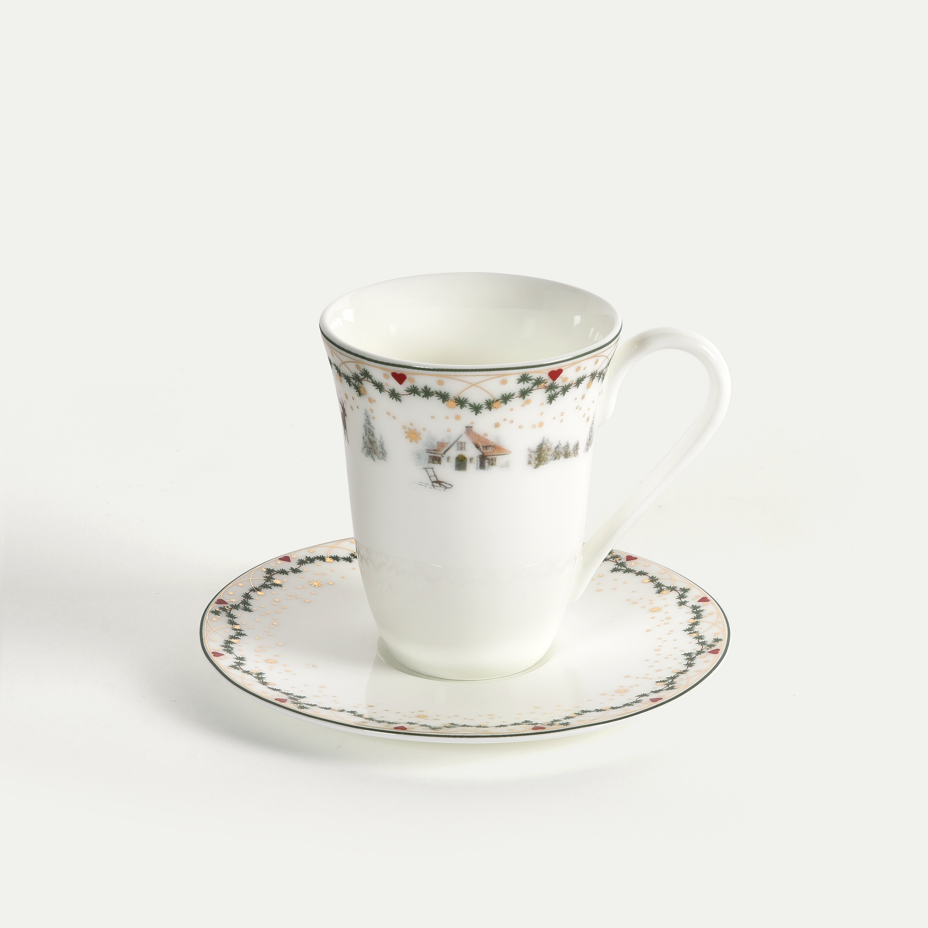 Julminnen kaffekopp med fat 20 cl, Minnen