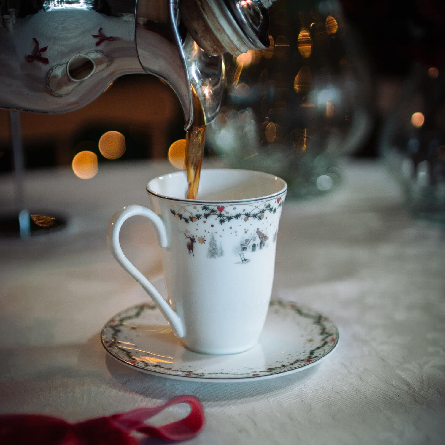 Christmas Memories Coffee Cup with Saucer 20 cl, Memories