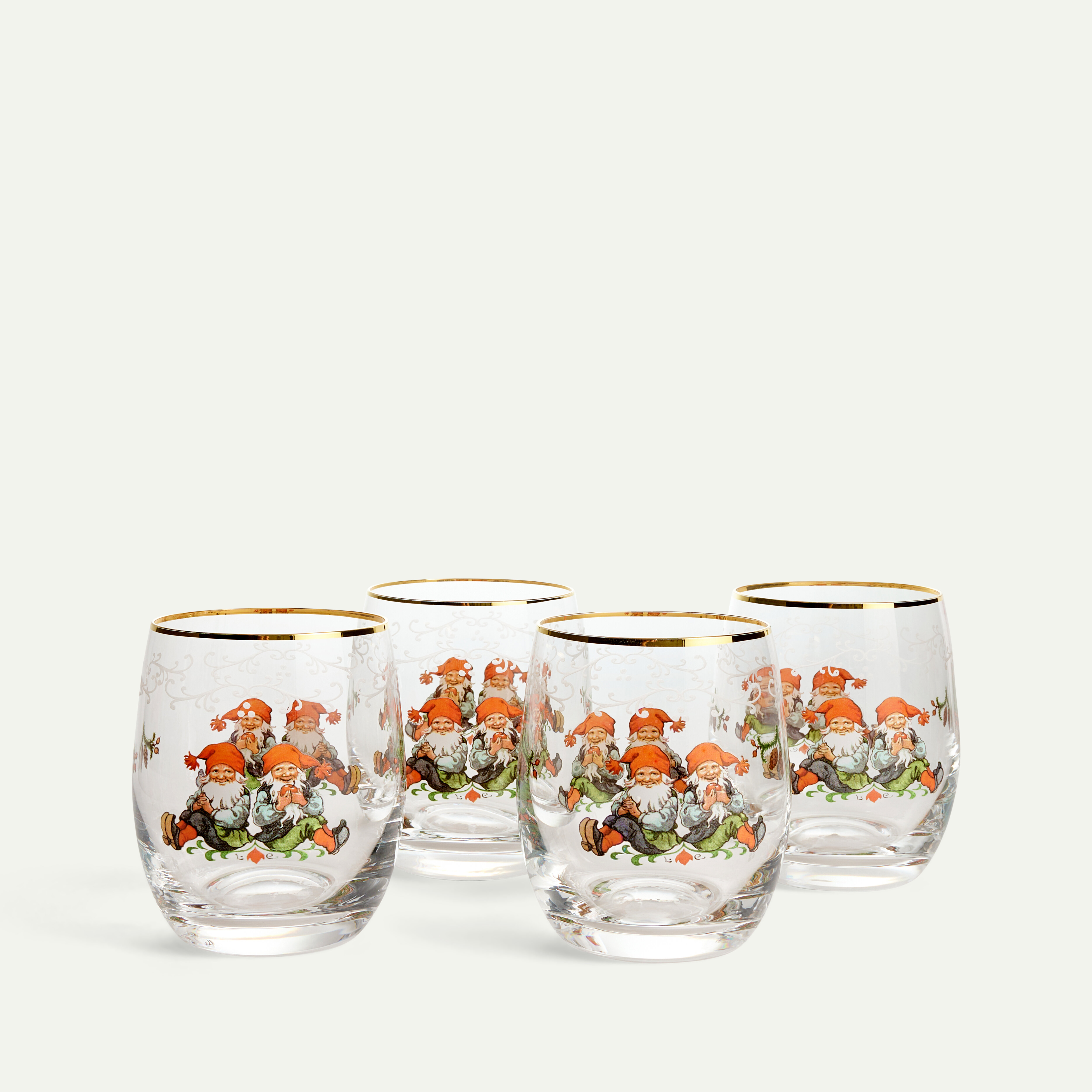 Gammaldags Jul dricksglas 30 cl 4-pack Fyrklövern