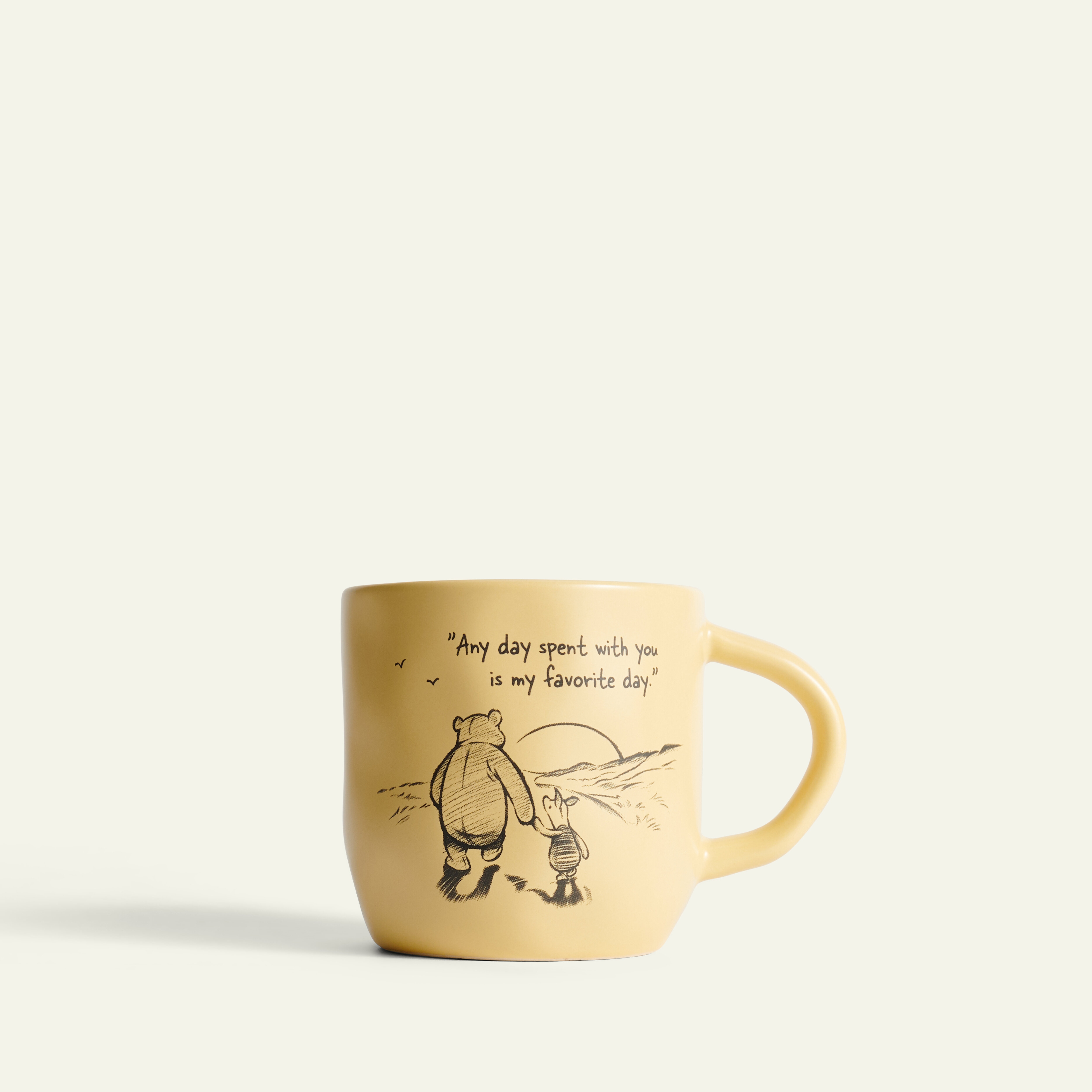 Nalle Puh mugg Favorite Day 30 cl, Gul