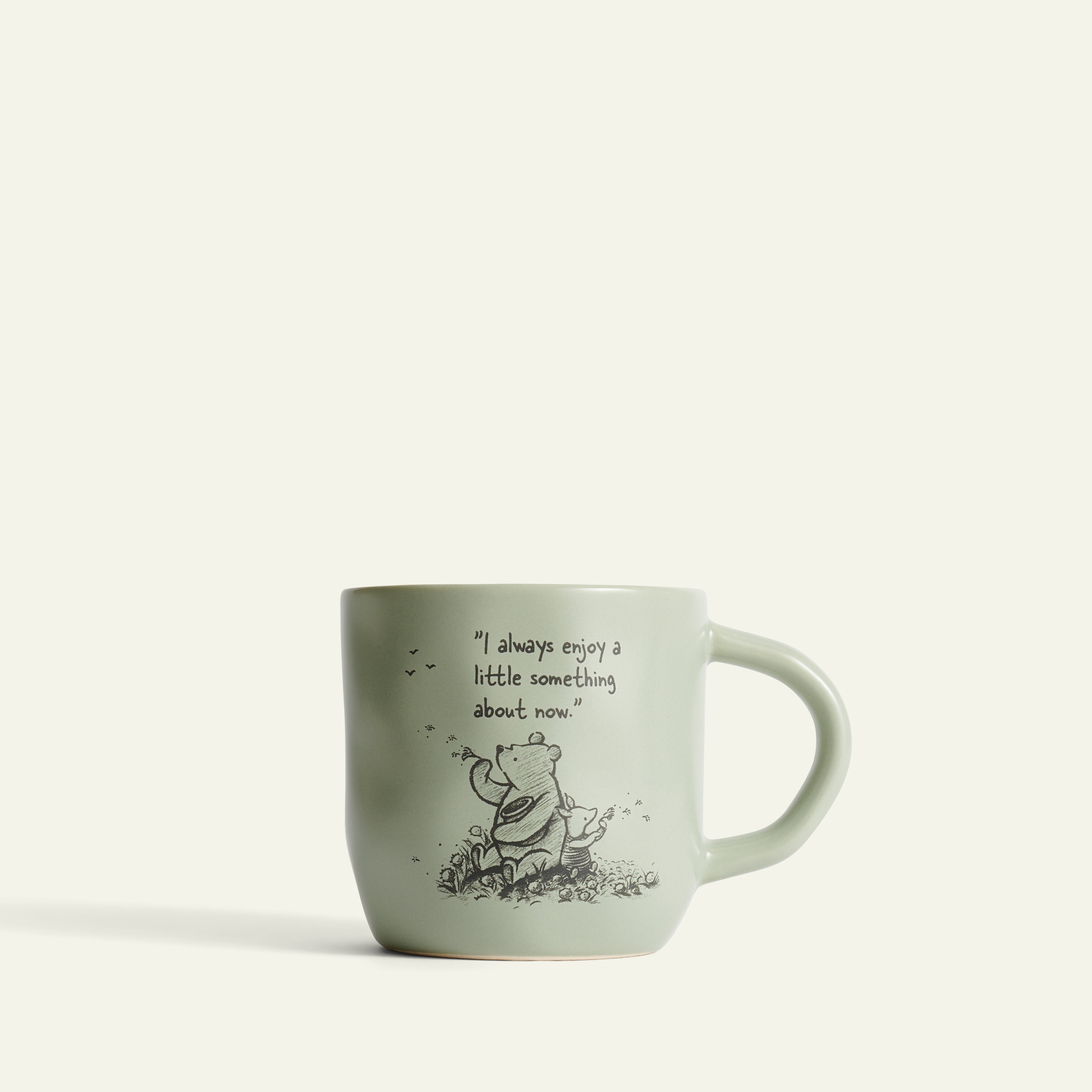 Nalle Puh mugg Now 30 cl, Grön