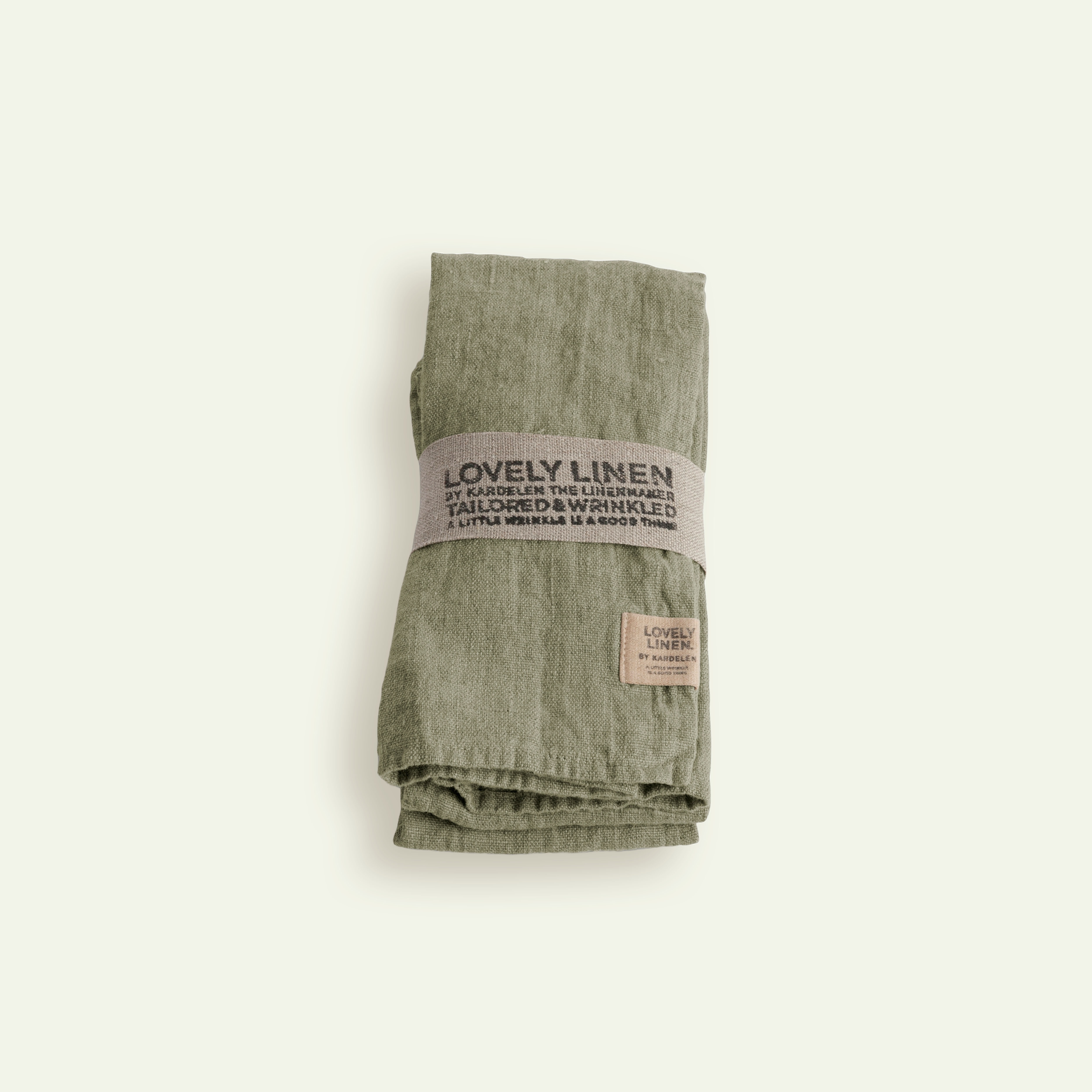 Lovely Linen Lovely serviet 45 x 45 cm 4-pack, Avocado