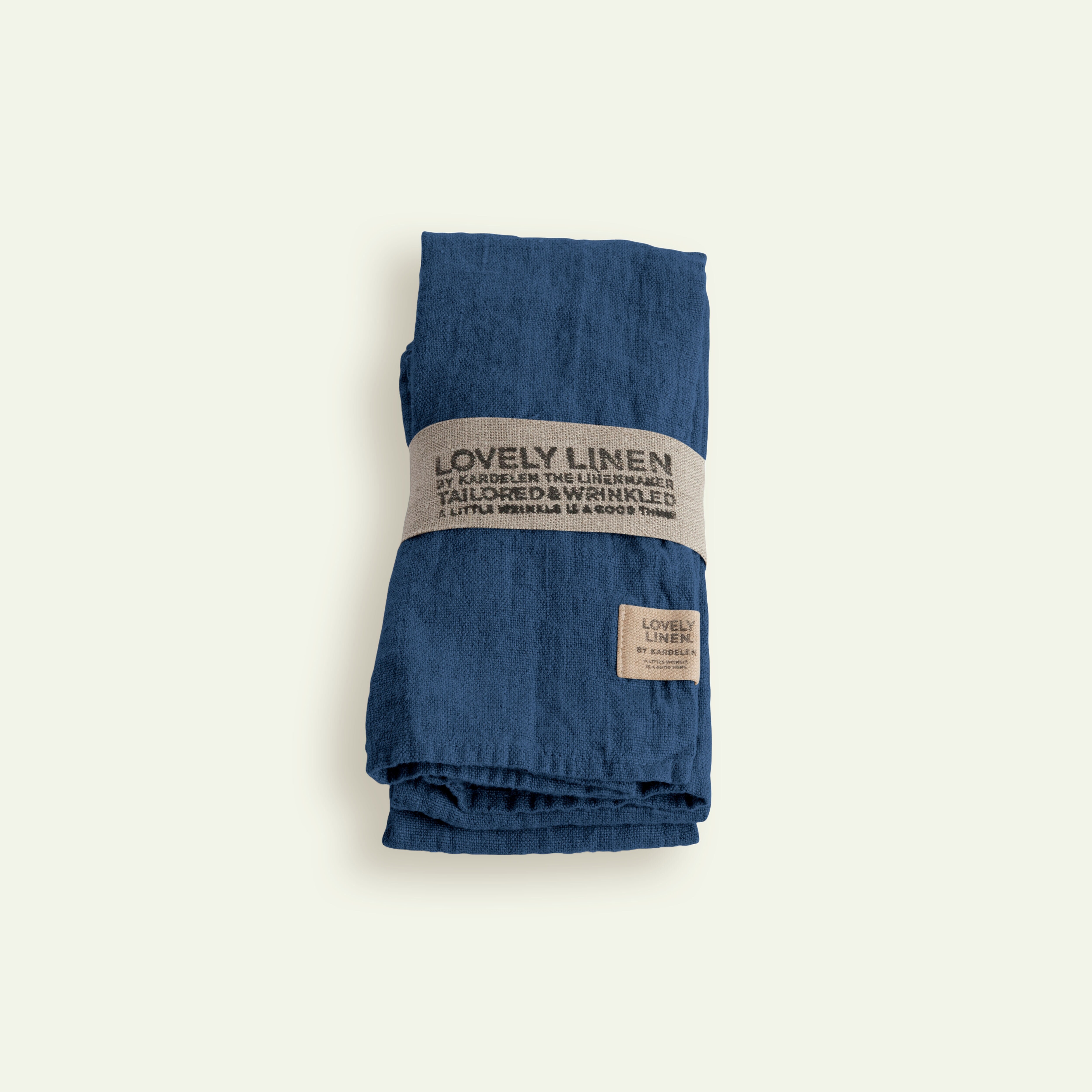 Lovely Linen Lovely servett 45 x 45 cm 4-pack, Denim Blue