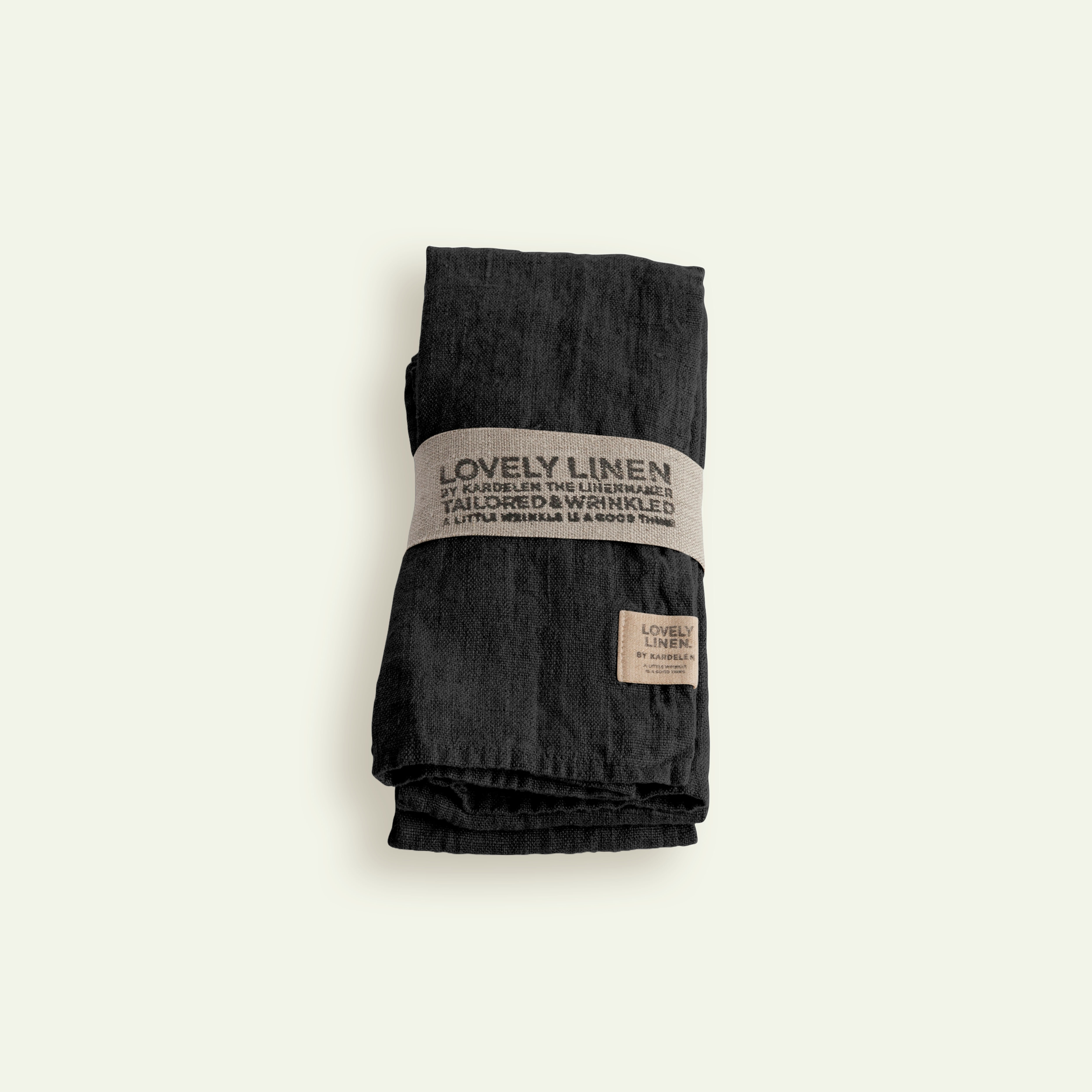Lovely Linen Lovely serviet 45 x 45 cm 4-pack, Dark Grey