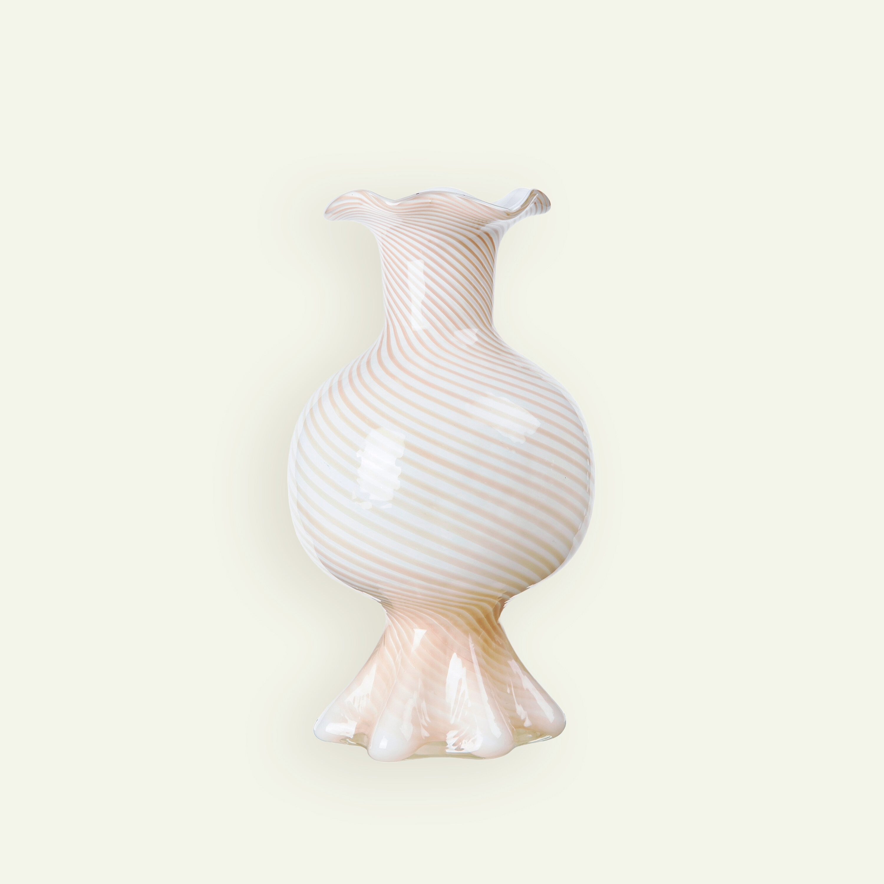 Broste Copenhagen Mella vase 17,5 x 30 cm, Taupe Sand