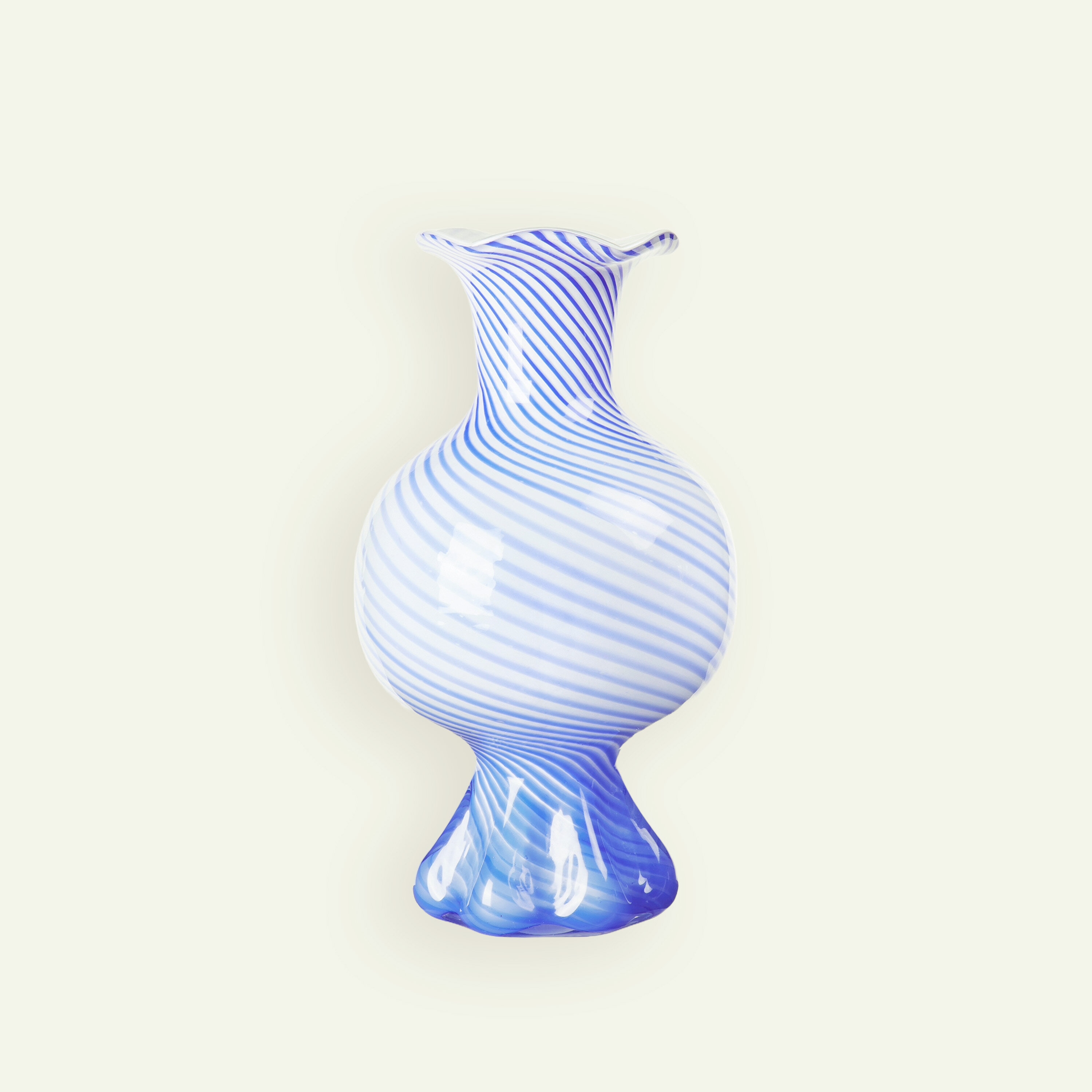 Broste Copenhagen Mella vase 17,5 x 30 cm, Intense Blue