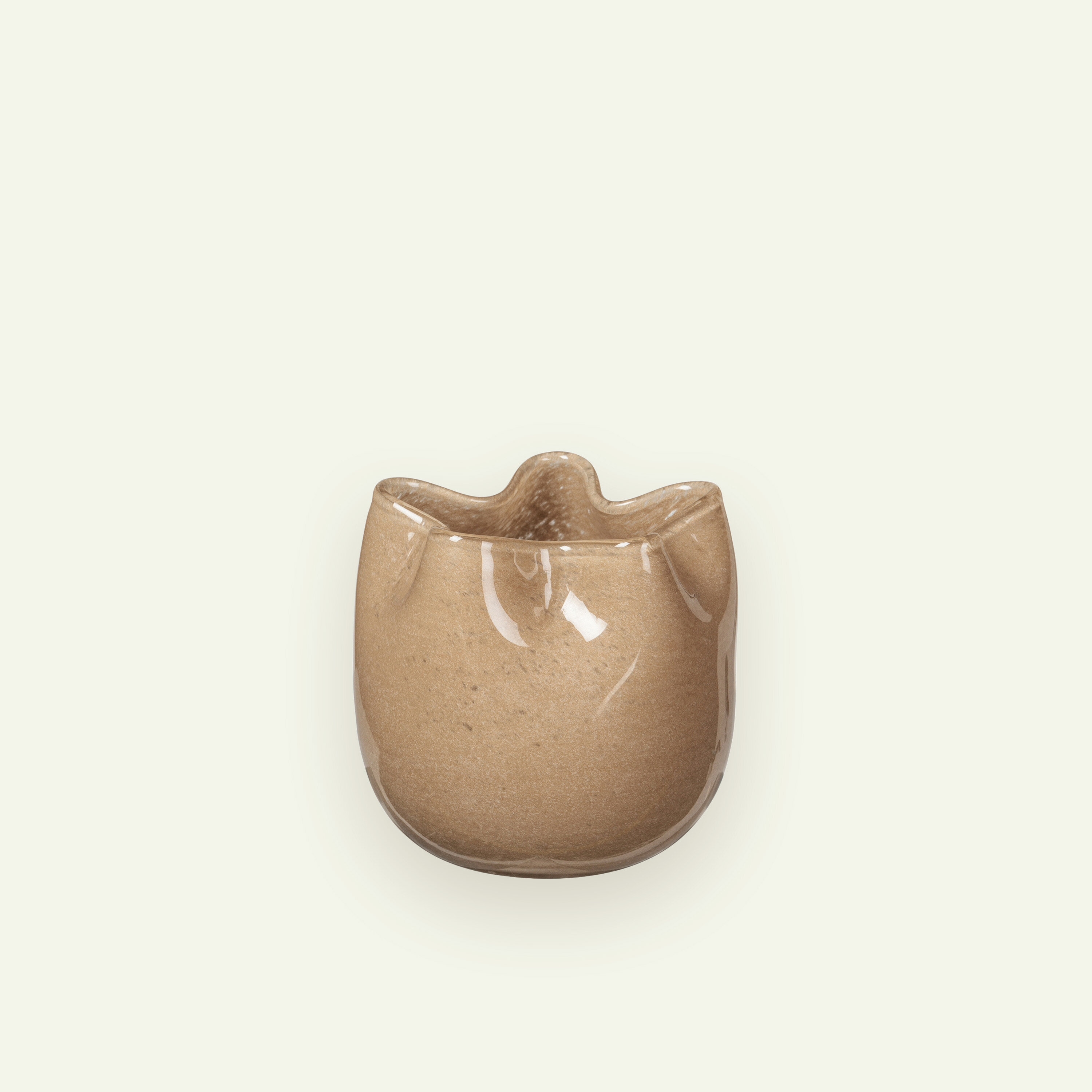 Broste Copenhagen Esther vas/ljuslykta 9,8 x 9,5 cm, Light Sand