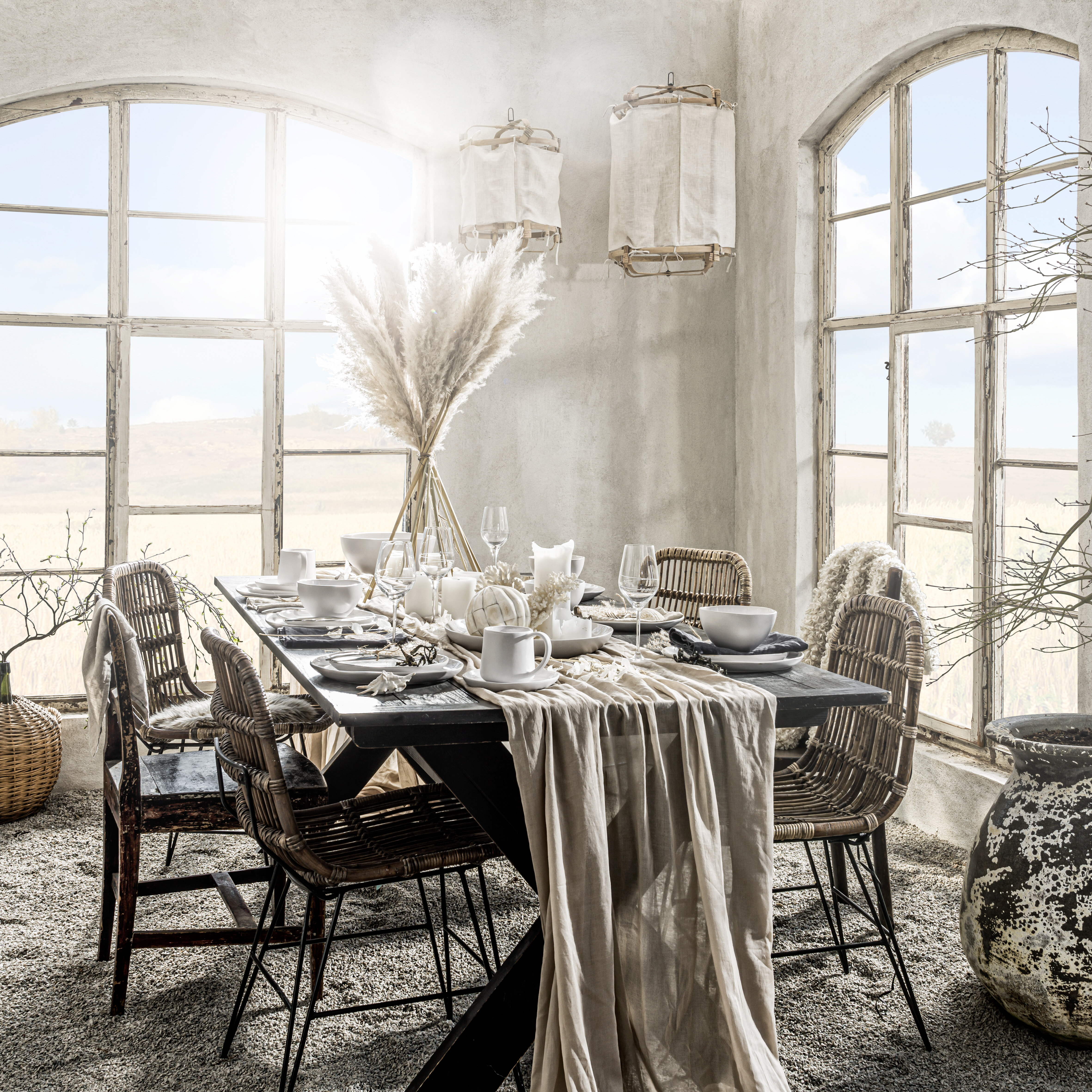 Shell tallerkensæt 16 dele, 8 pers