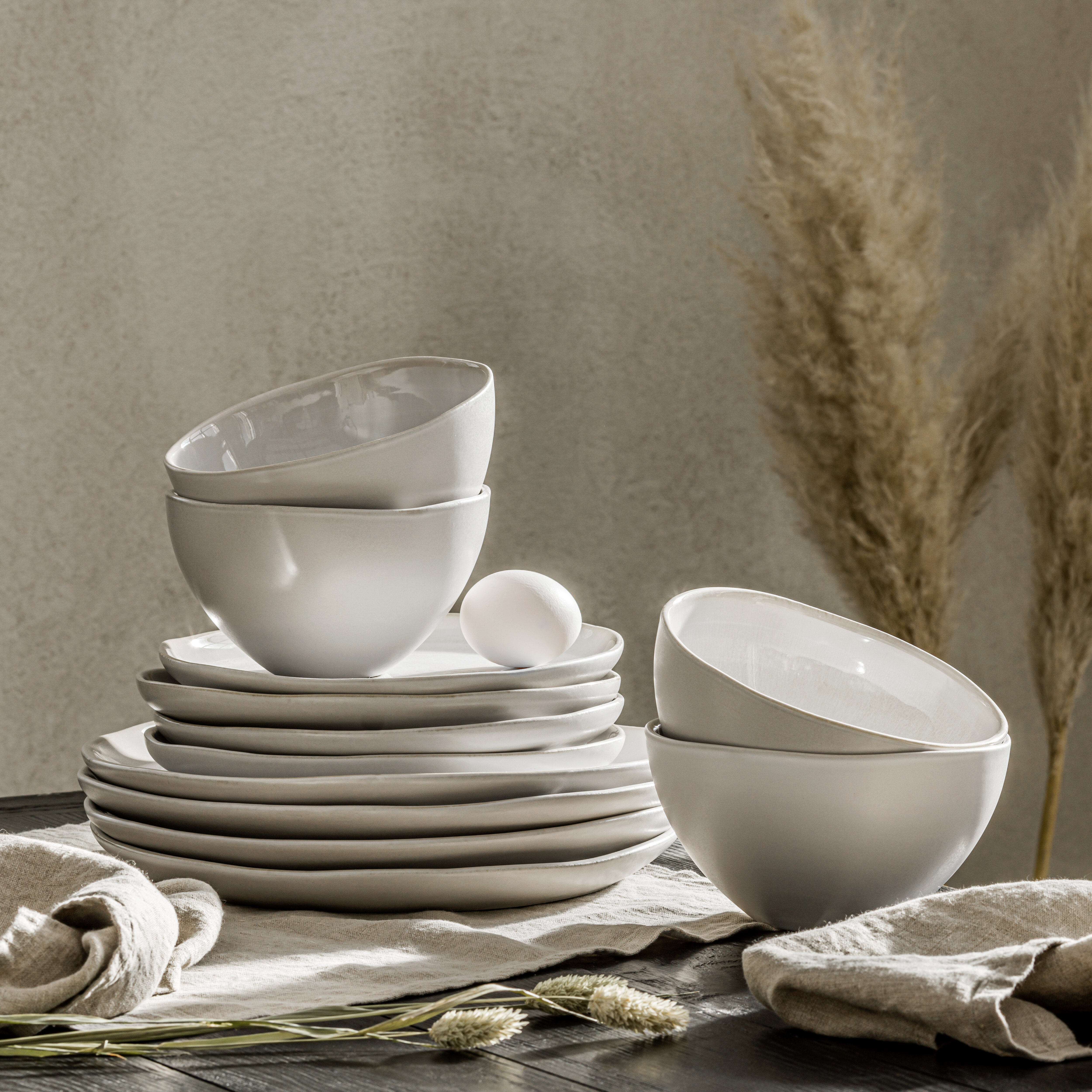 Shell tallerkensæt 16 dele, 8 pers