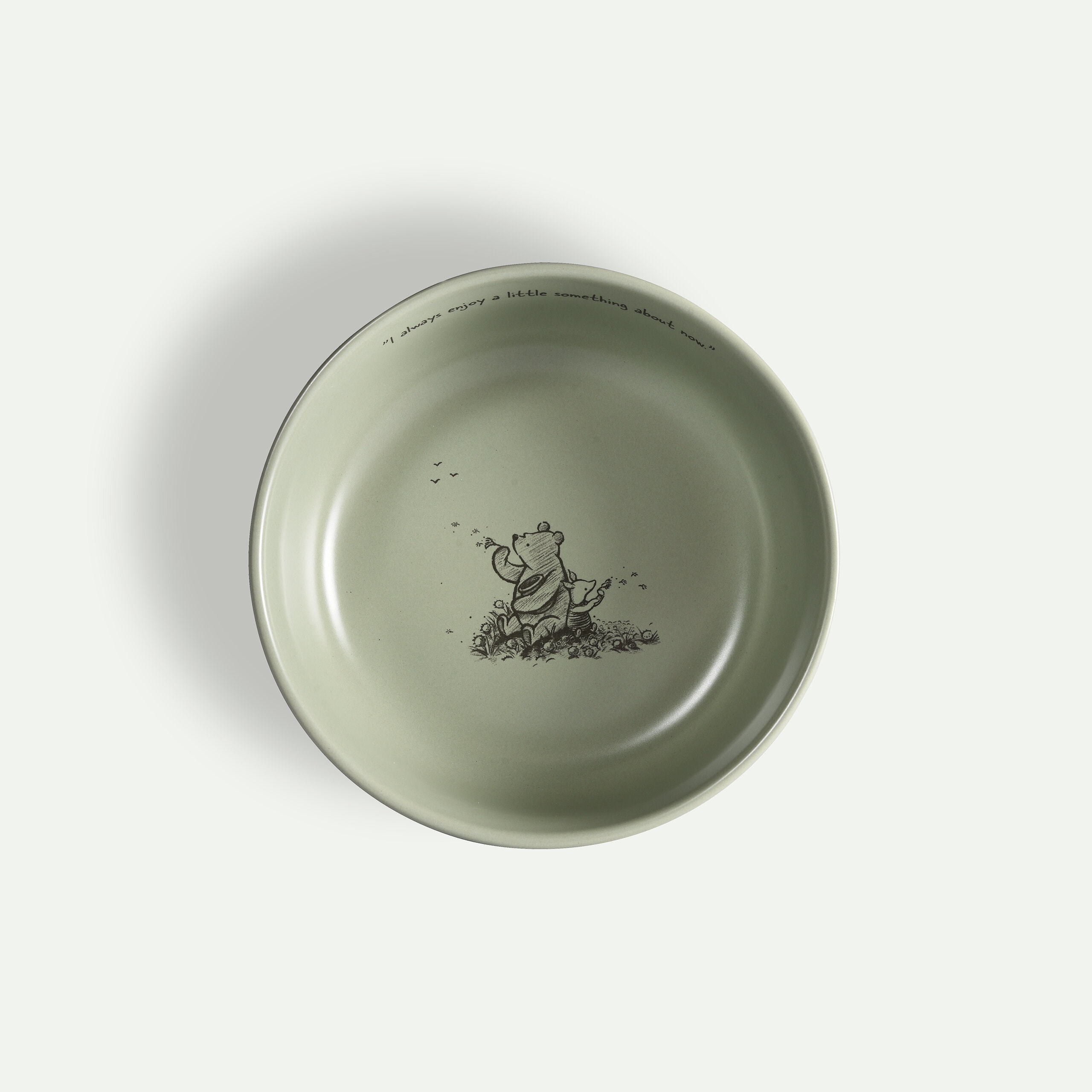 Nalle Puh skål Now 15 cm, Grön