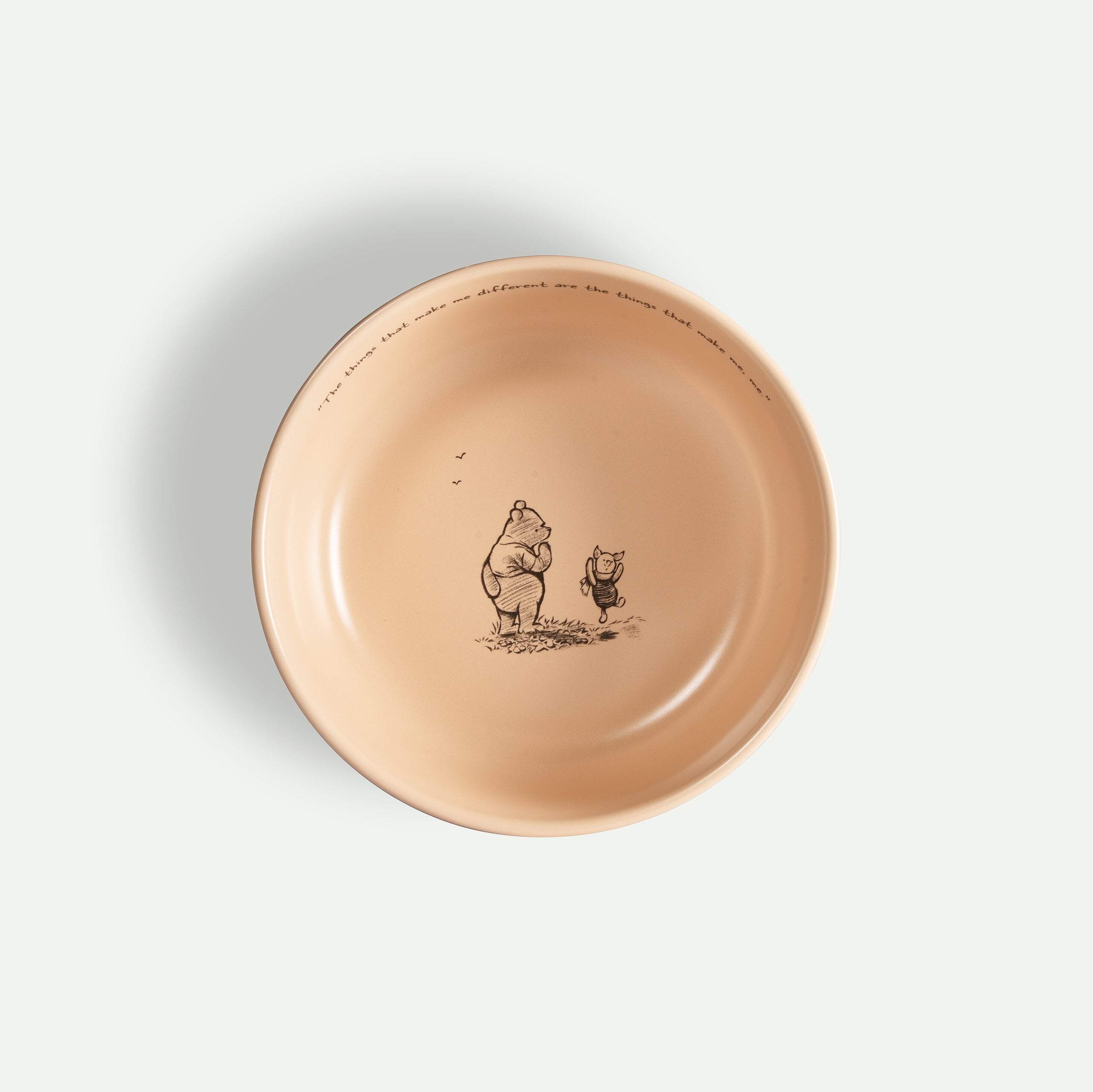 Nalle Puh skål Me 15 cm, Aprikos