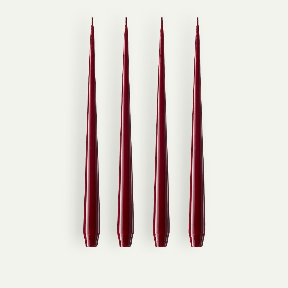 ester & erik lys 32 cm 4-pk, Wine 44 lakk