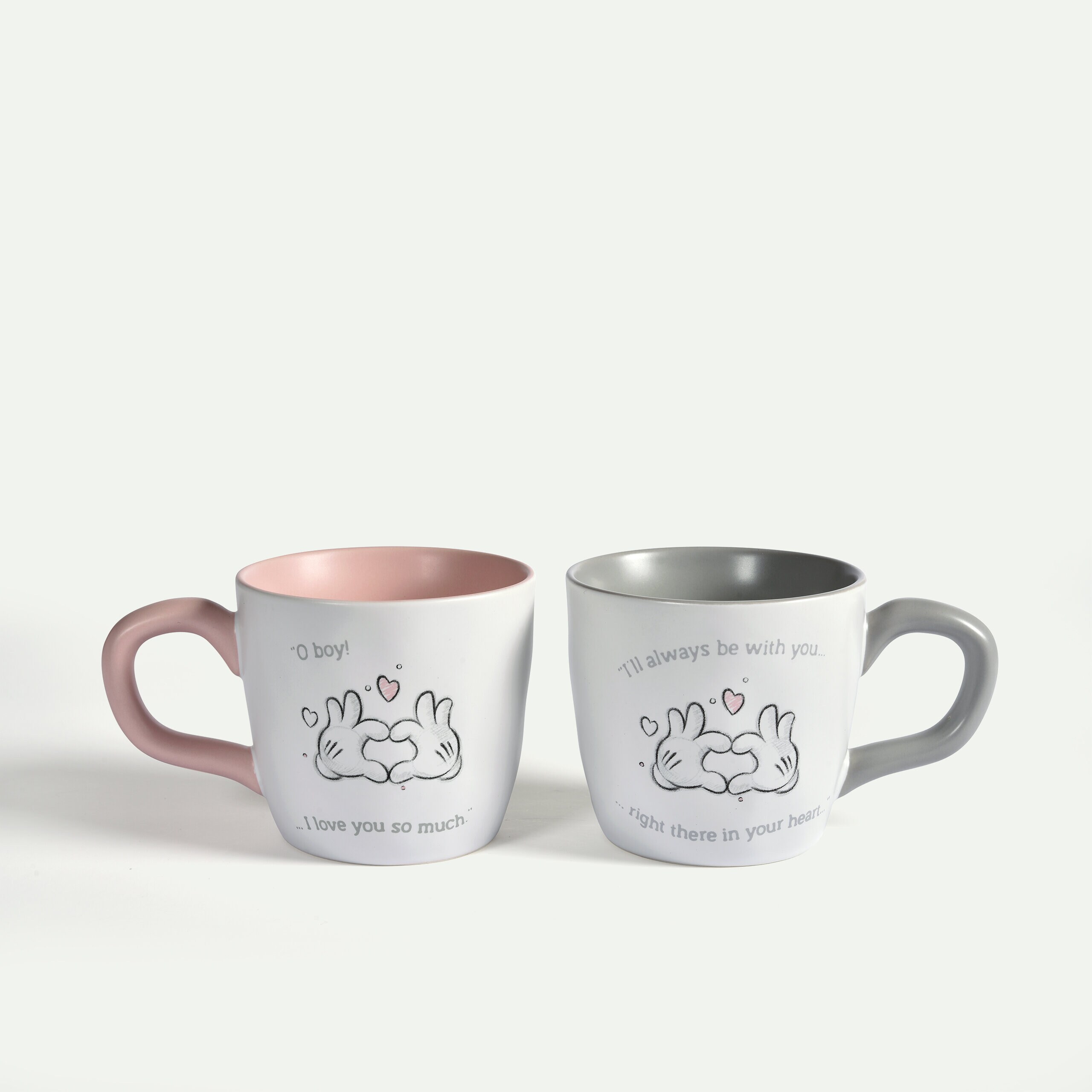 Mickey Mouse en Minnie Mouse Liefde mok 30 cl 2-pack