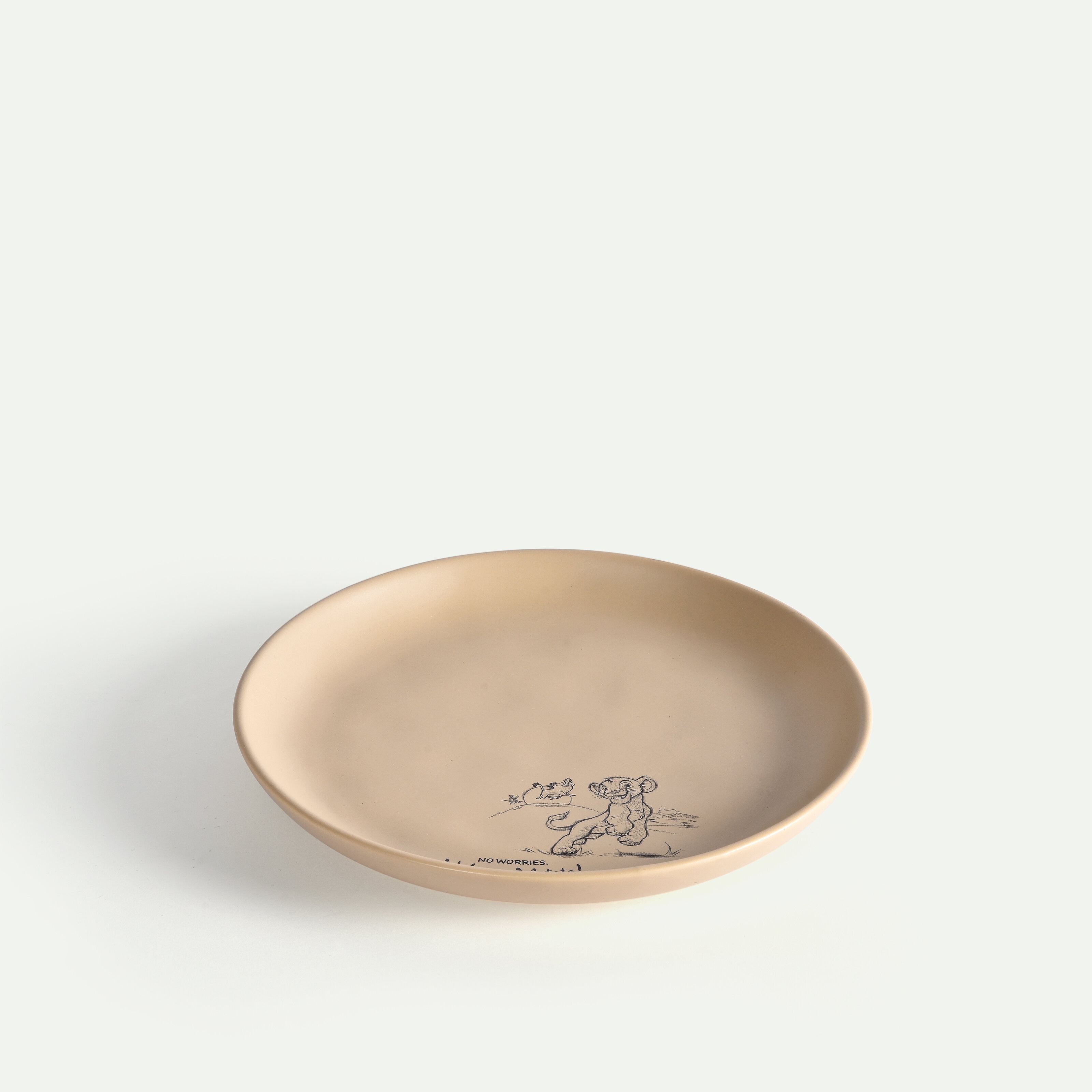 ﻿Leijonakuningas alkuruokalautanen Hakuna Matata 20 cm , Hiekanruskea