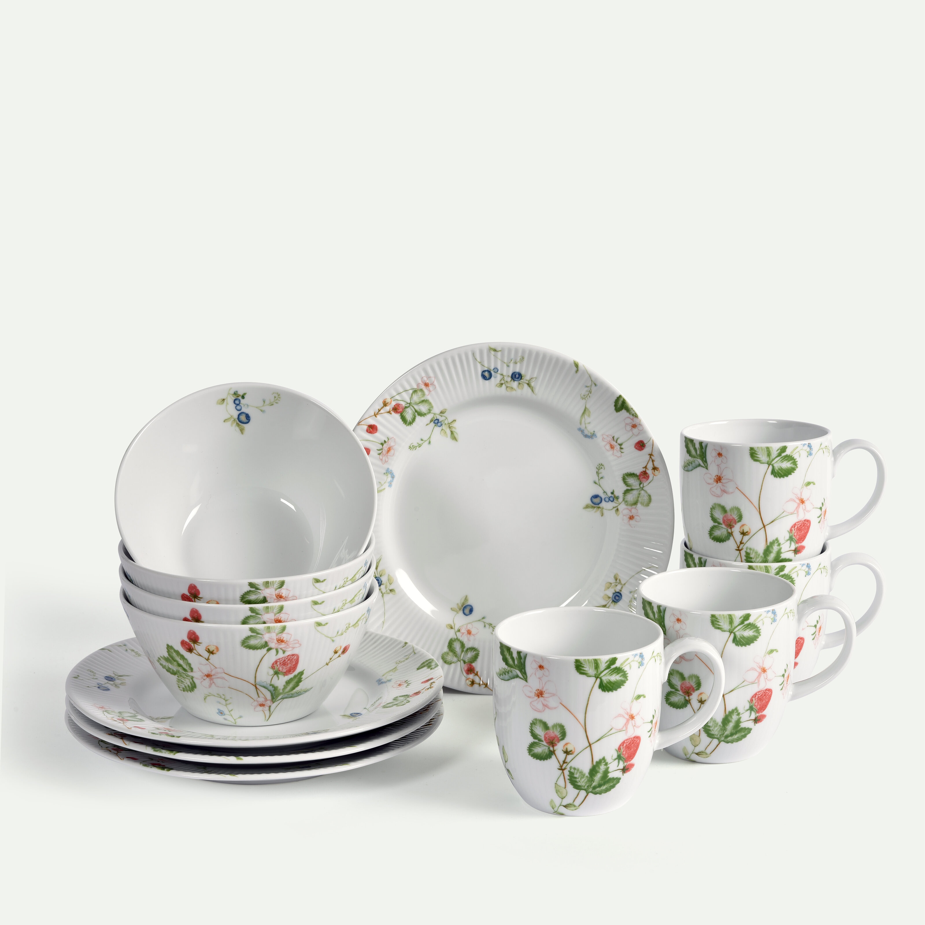 Nordic Dawn frukost- och kaffeset 12 delar, Sommar, 4 pers