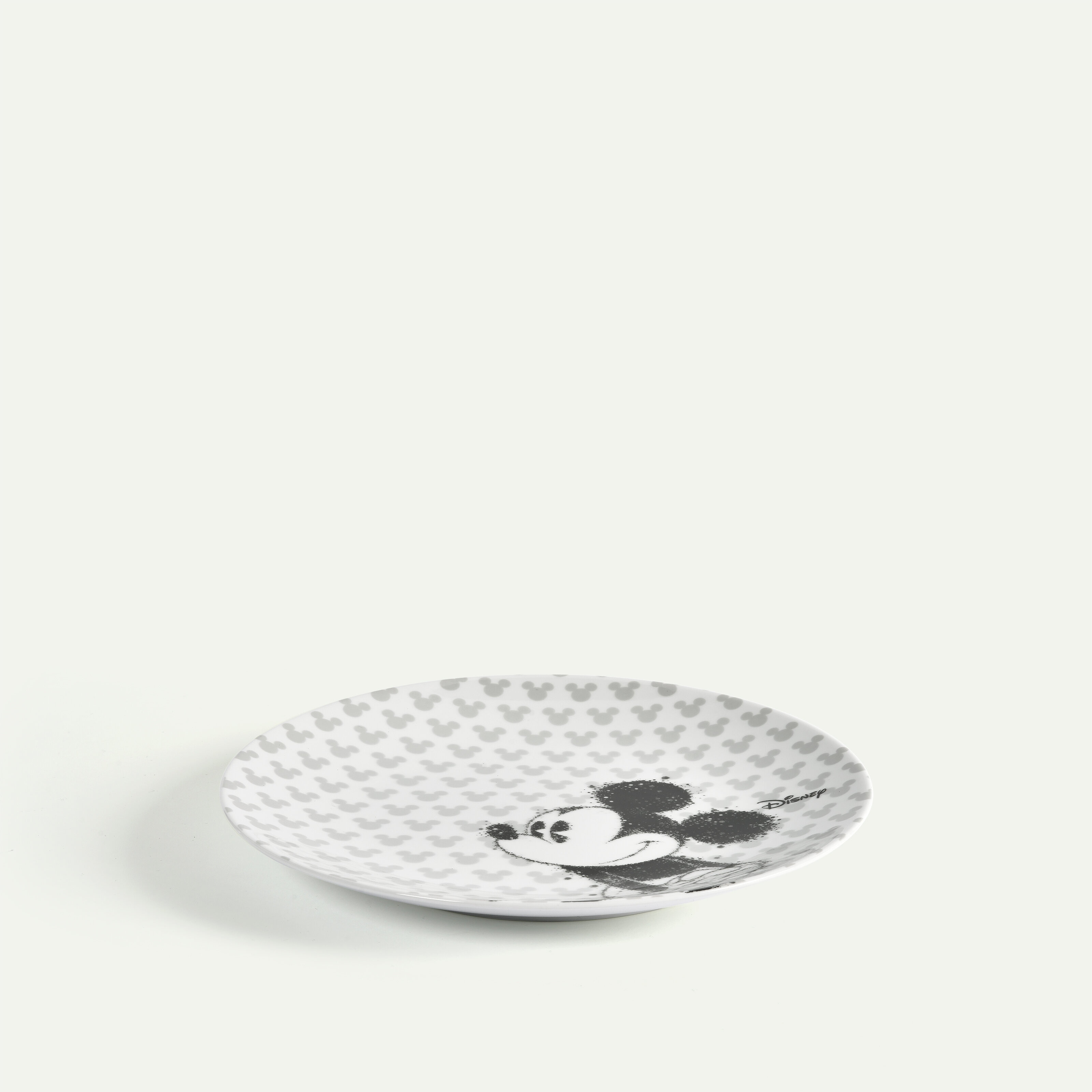 Mickey Mouse Silhouette bijgerechtbord, 22 cm