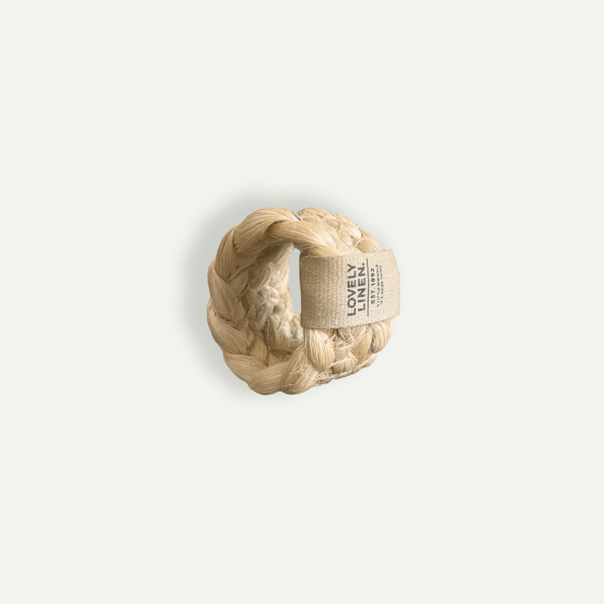 Lovely Linen Breezy serviettring Ø 5 cm 4-pk, Natural Beige