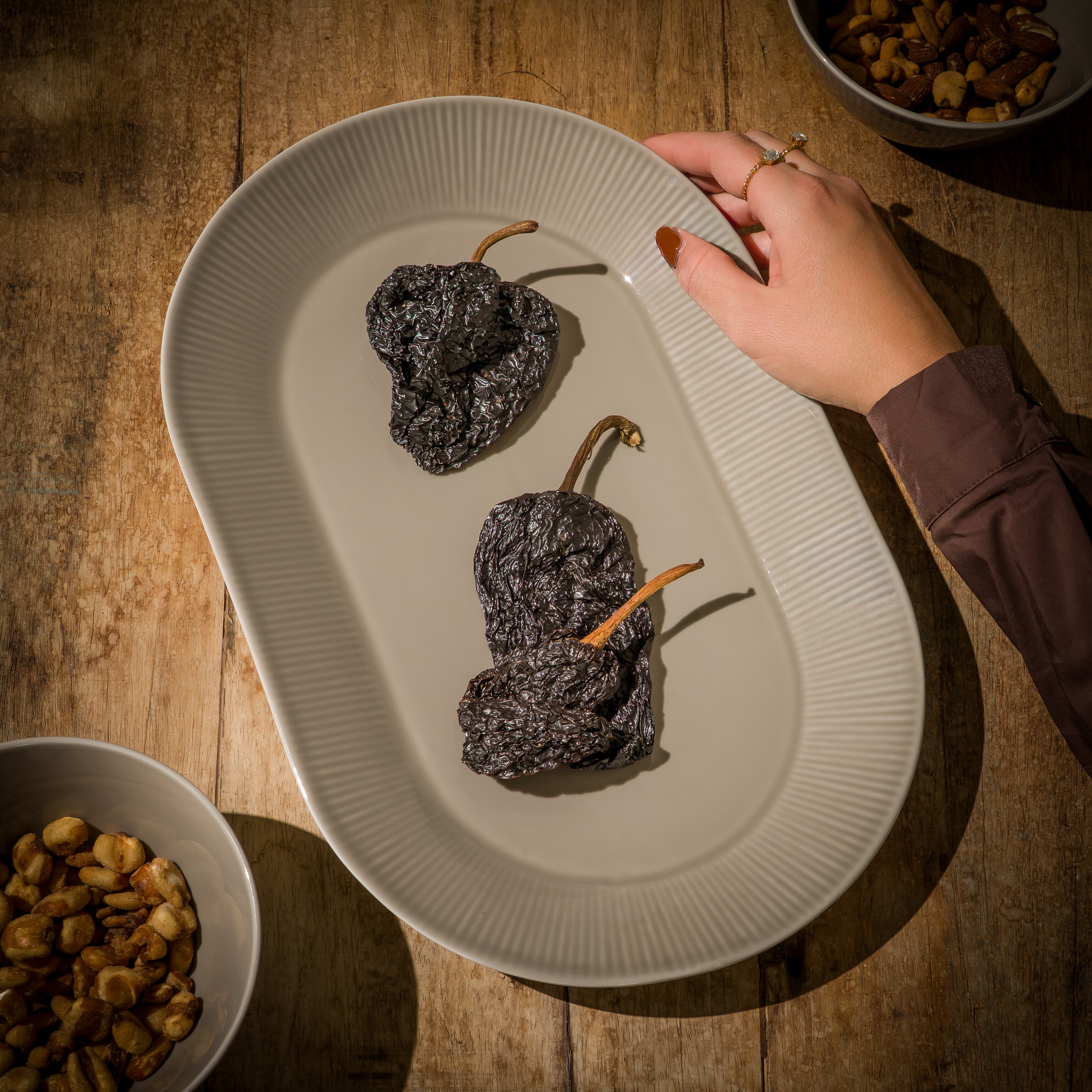 Nordic Dawn serveringsfat 37 x 24 cm, Bark