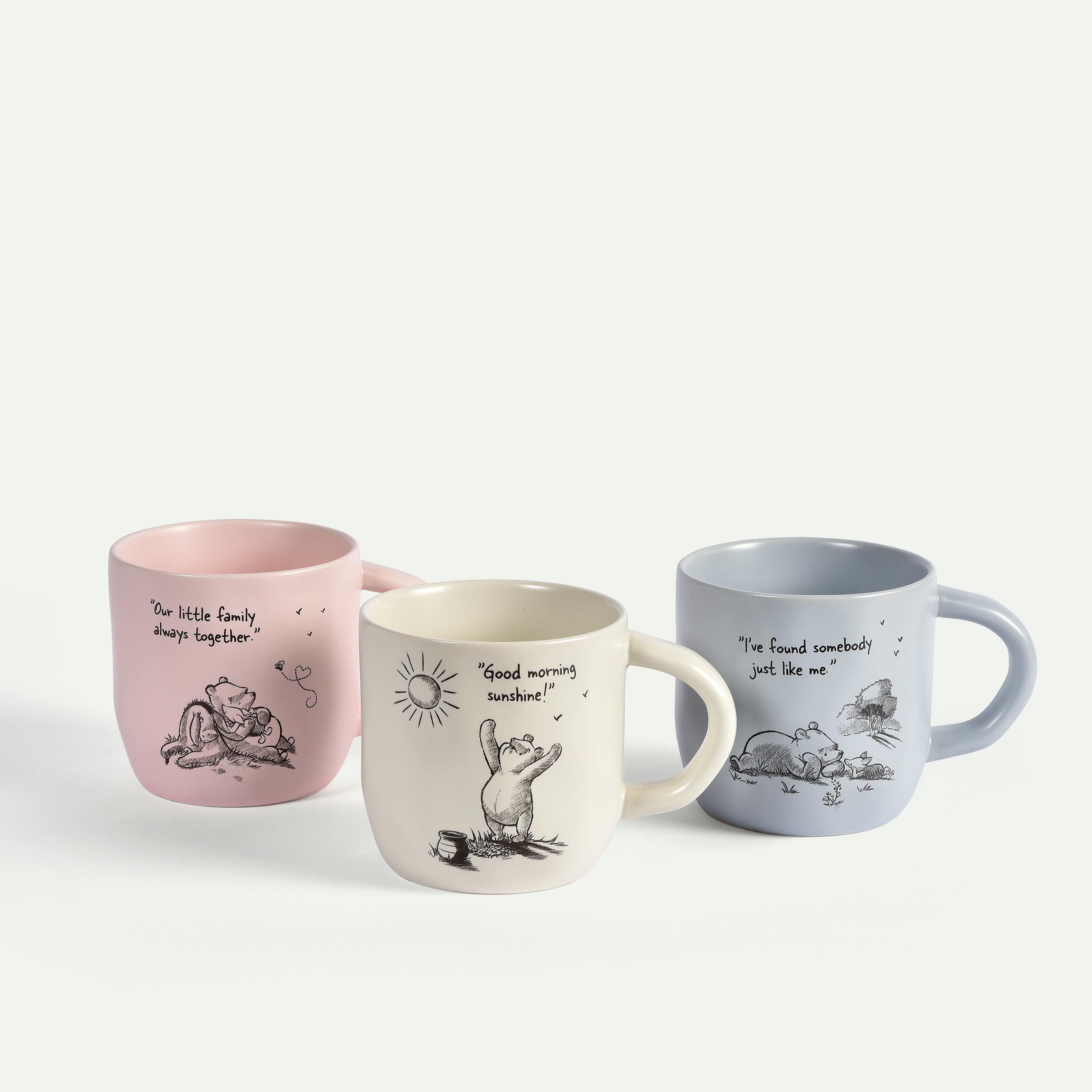 Nalle Puh mugg 30 cl 3-pack